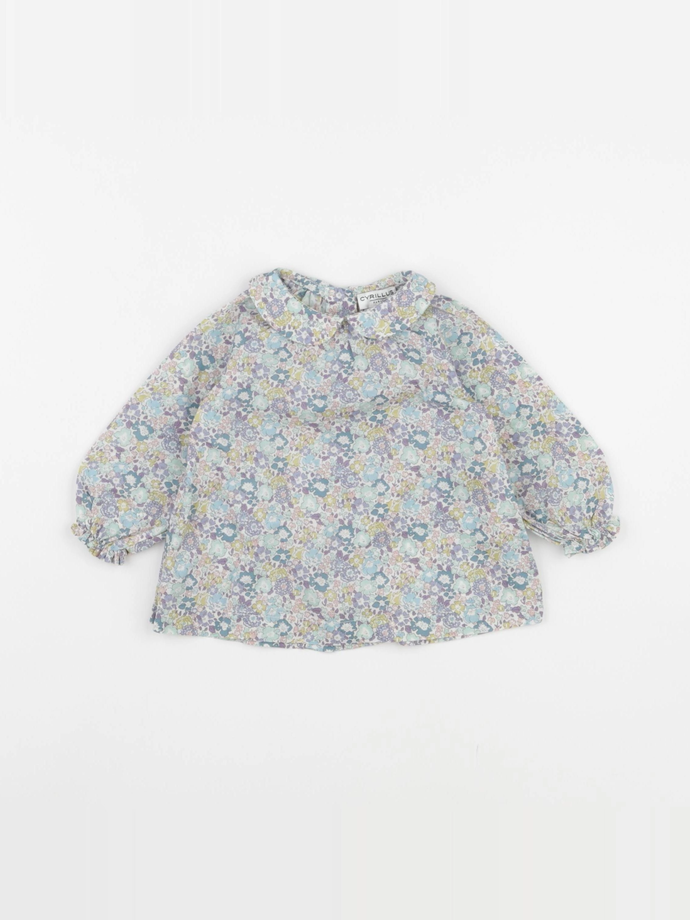 Cyrillus - blouse vert - 6 mois