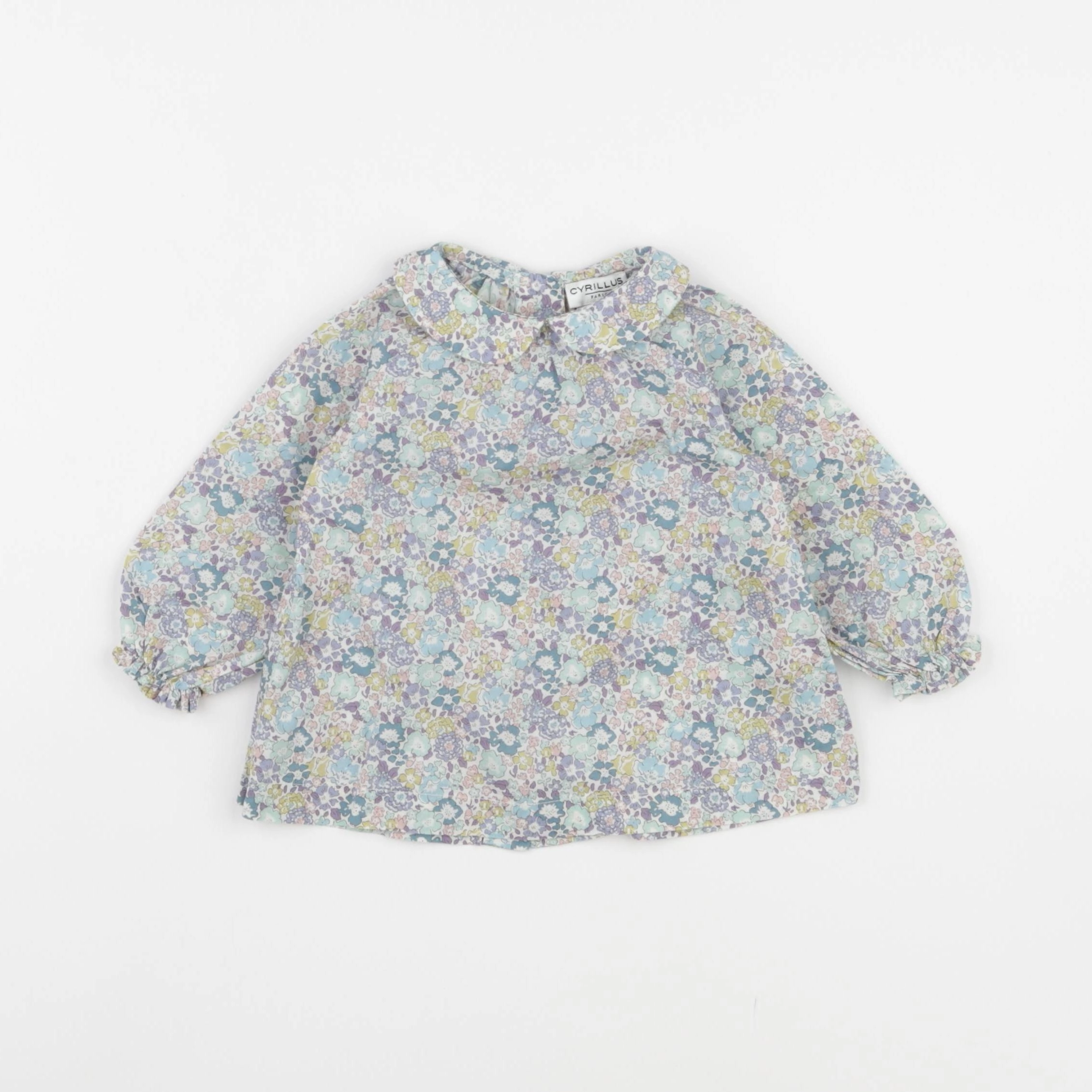 Cyrillus - blouse vert - 6 mois