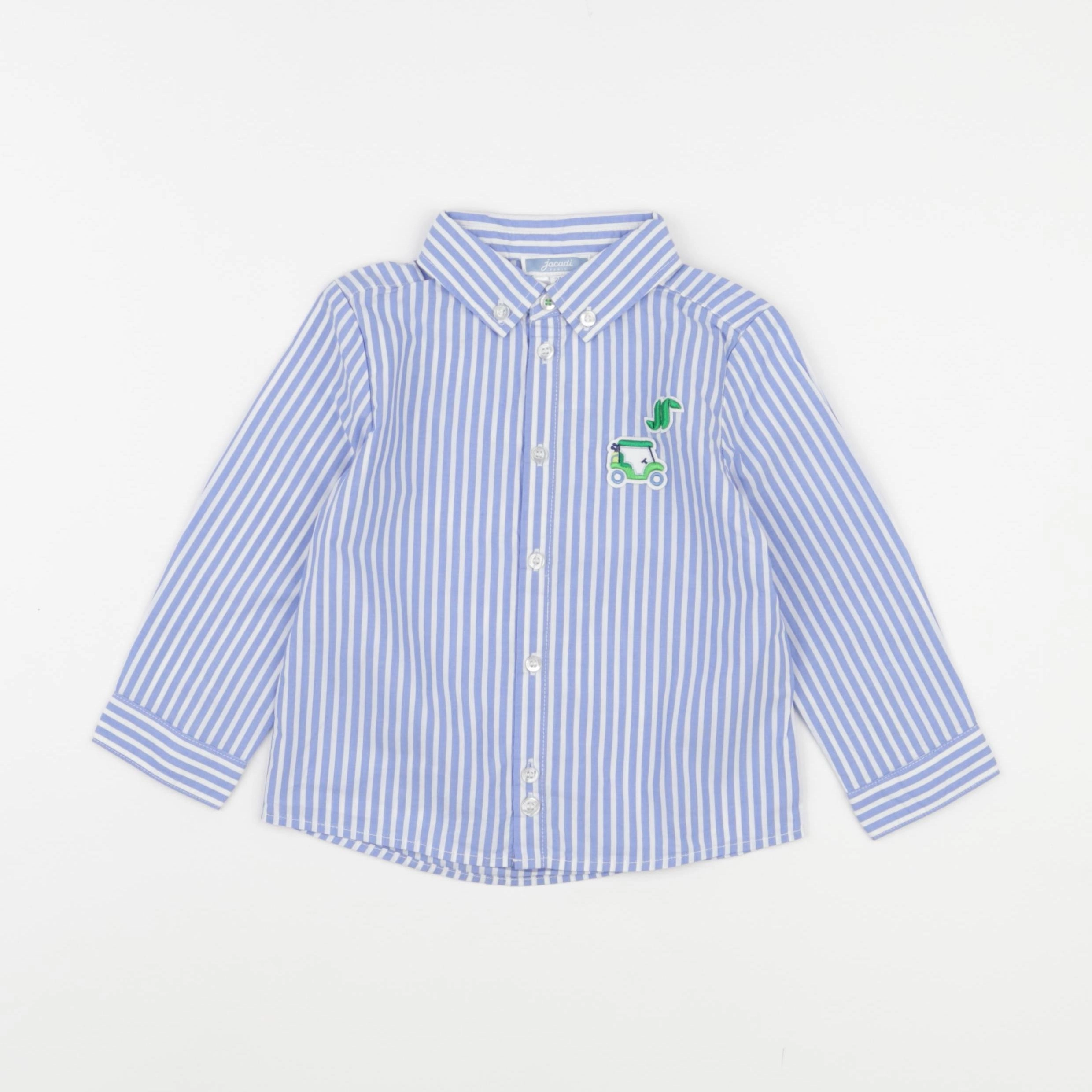 Jacadi - chemise bleu - 24 mois