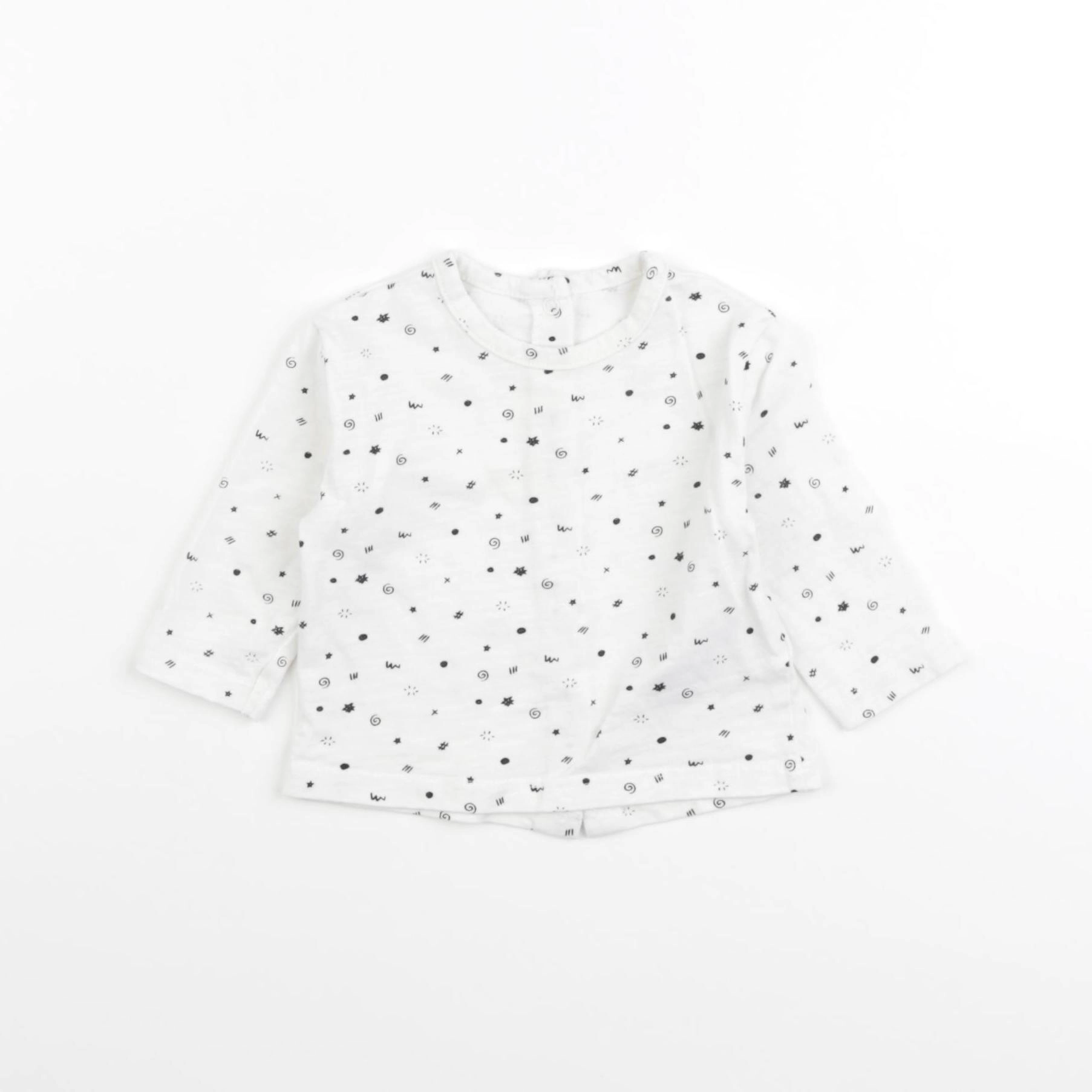 Vertbaudet - tee-shirt blanc - 3 mois