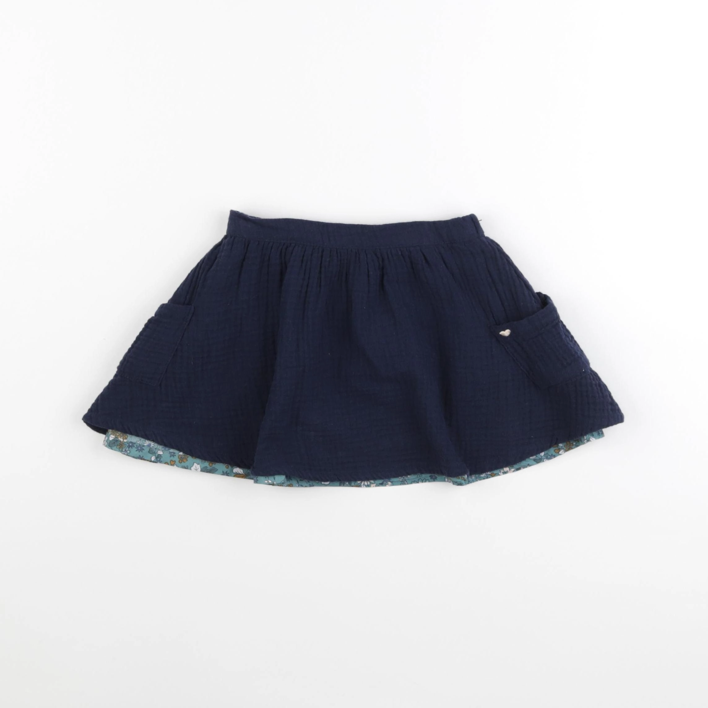 Vertbaudet - jupe bleu - 3 ans