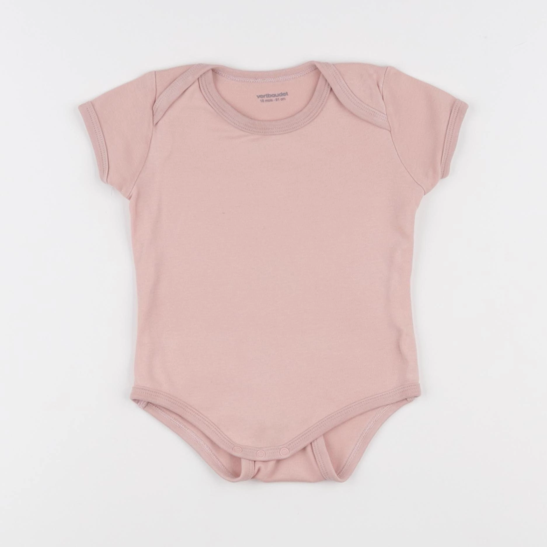 Vertbaudet - body rose - 18 mois