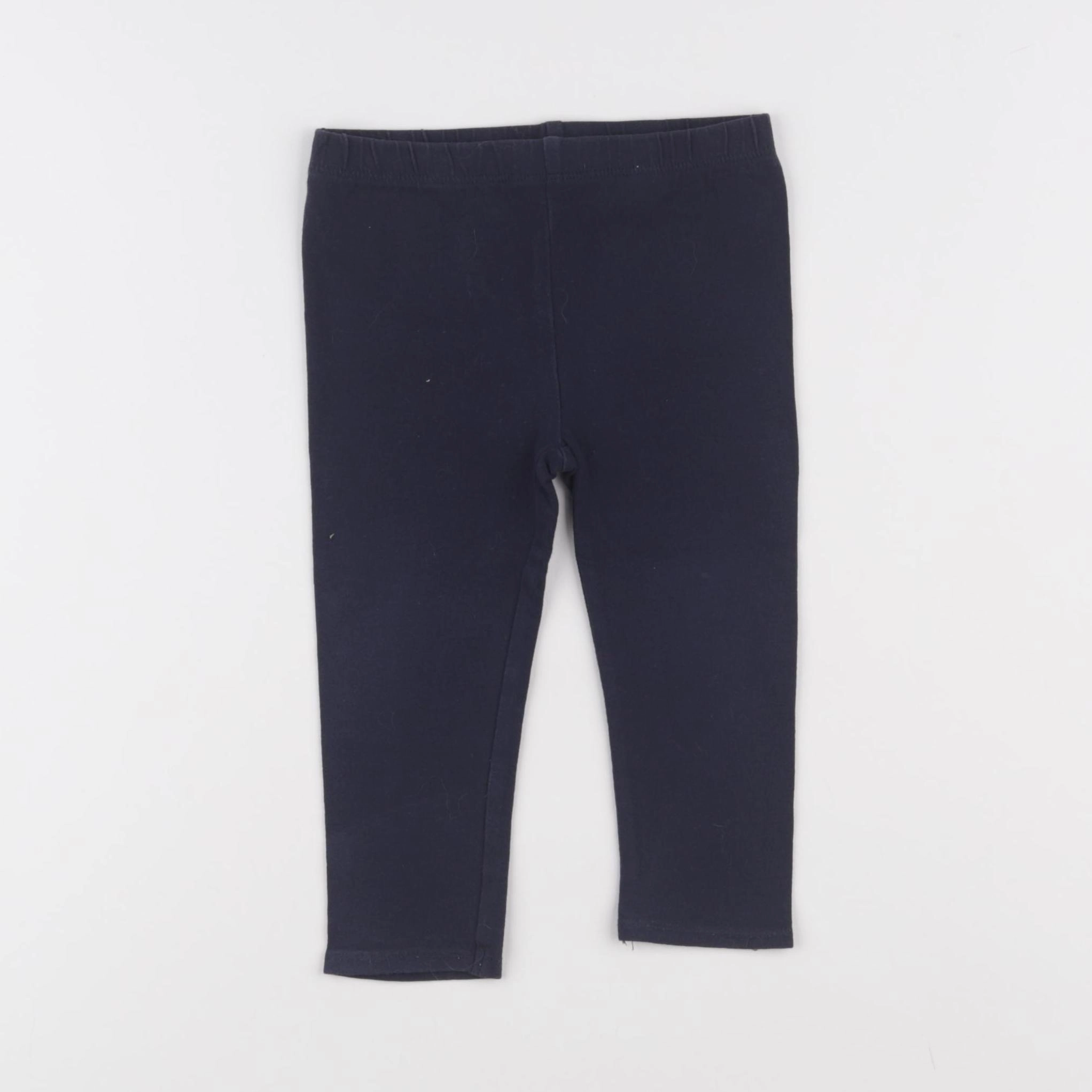 Vertbaudet - legging bleu - 18 mois