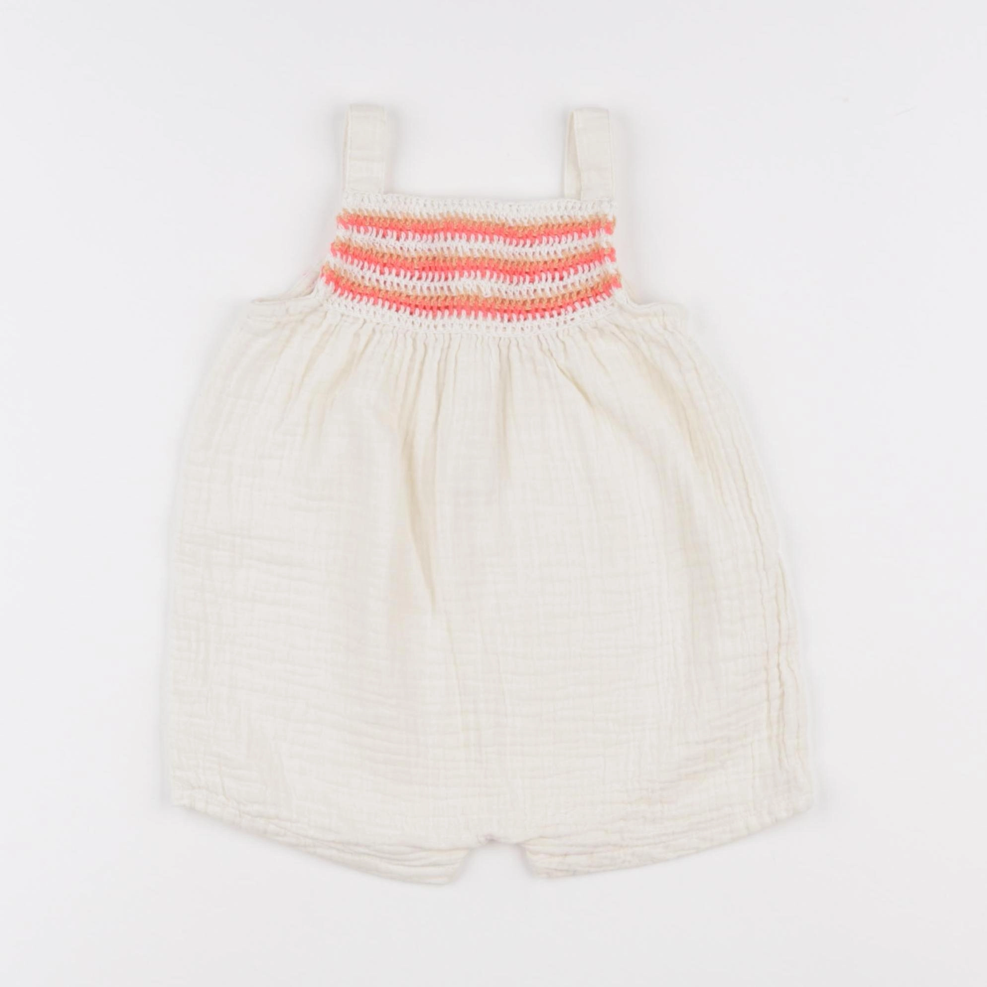 Vertbaudet - salopette beige - 12 mois