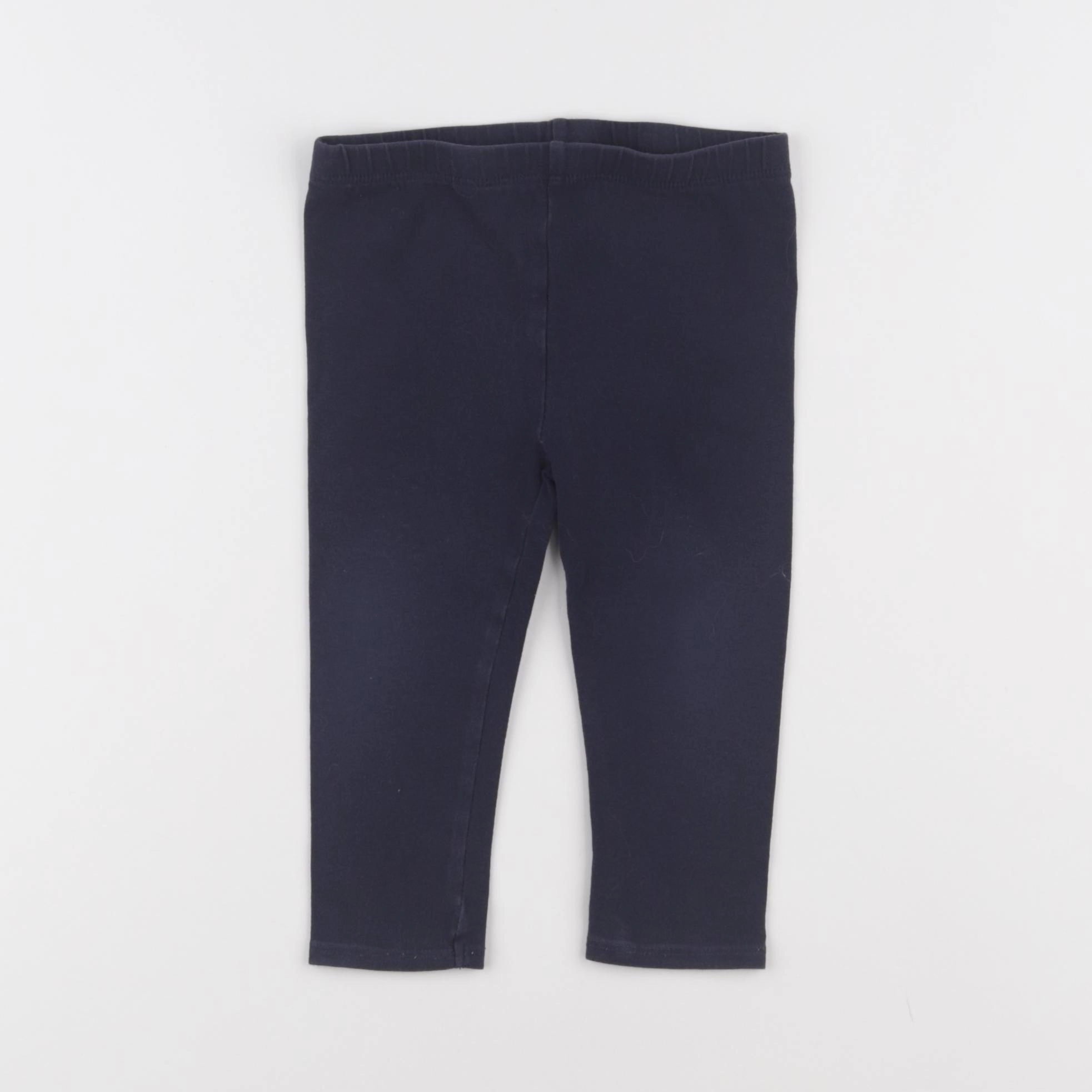 Vertbaudet - legging bleu - 18 mois