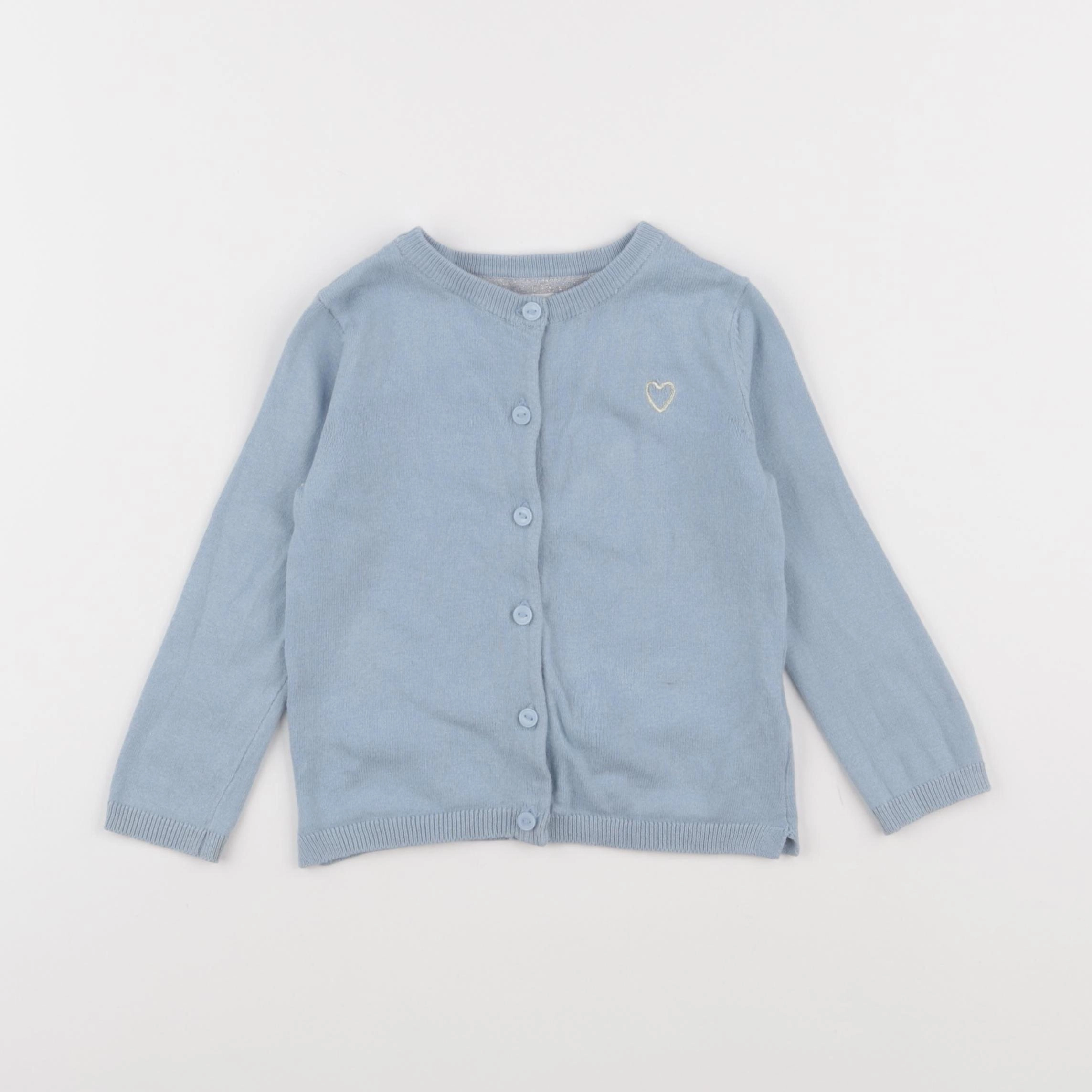 Vertbaudet - gilet bleu - 2 ans