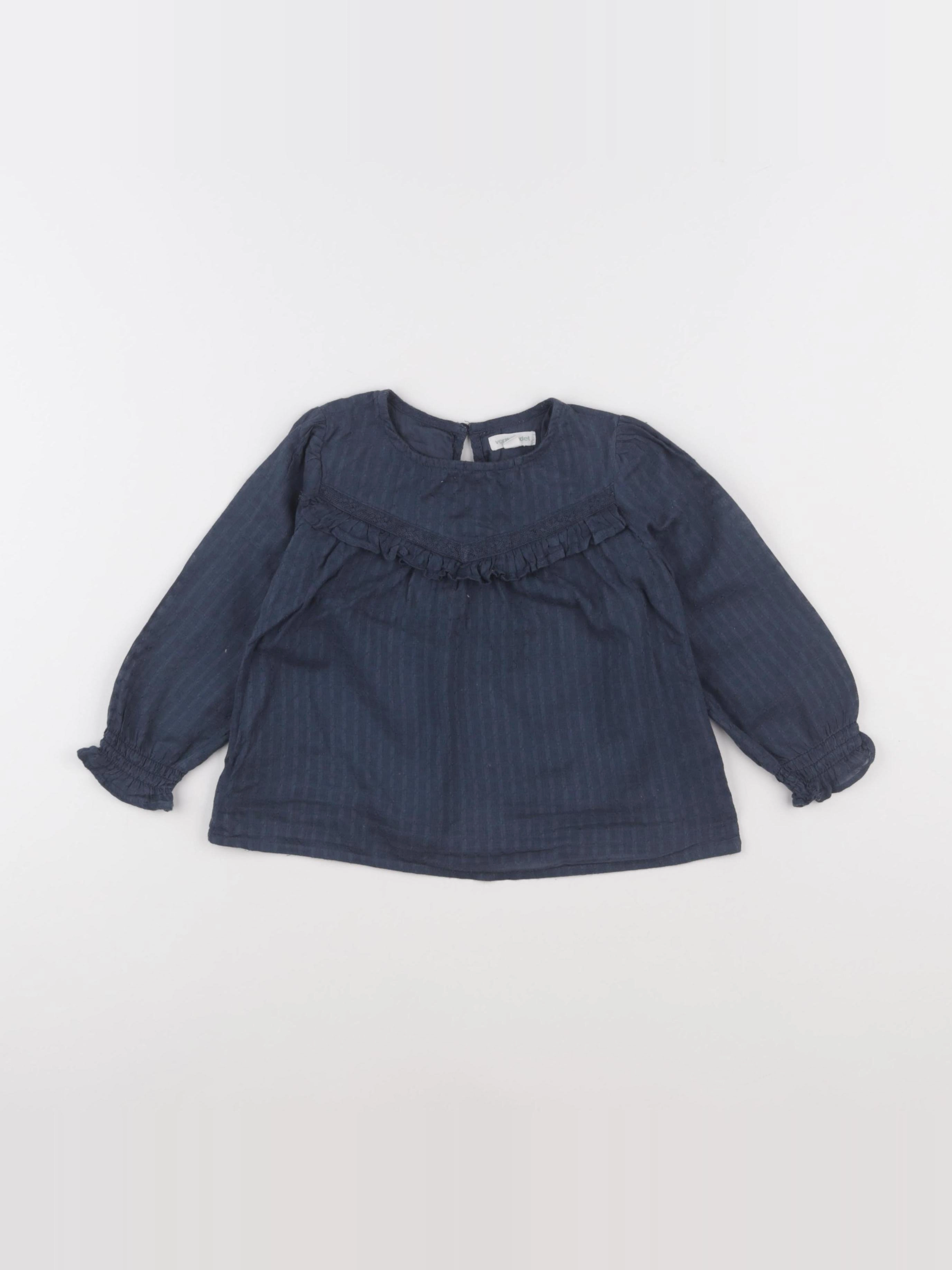 Vertbaudet - blouse bleu - 3 ans