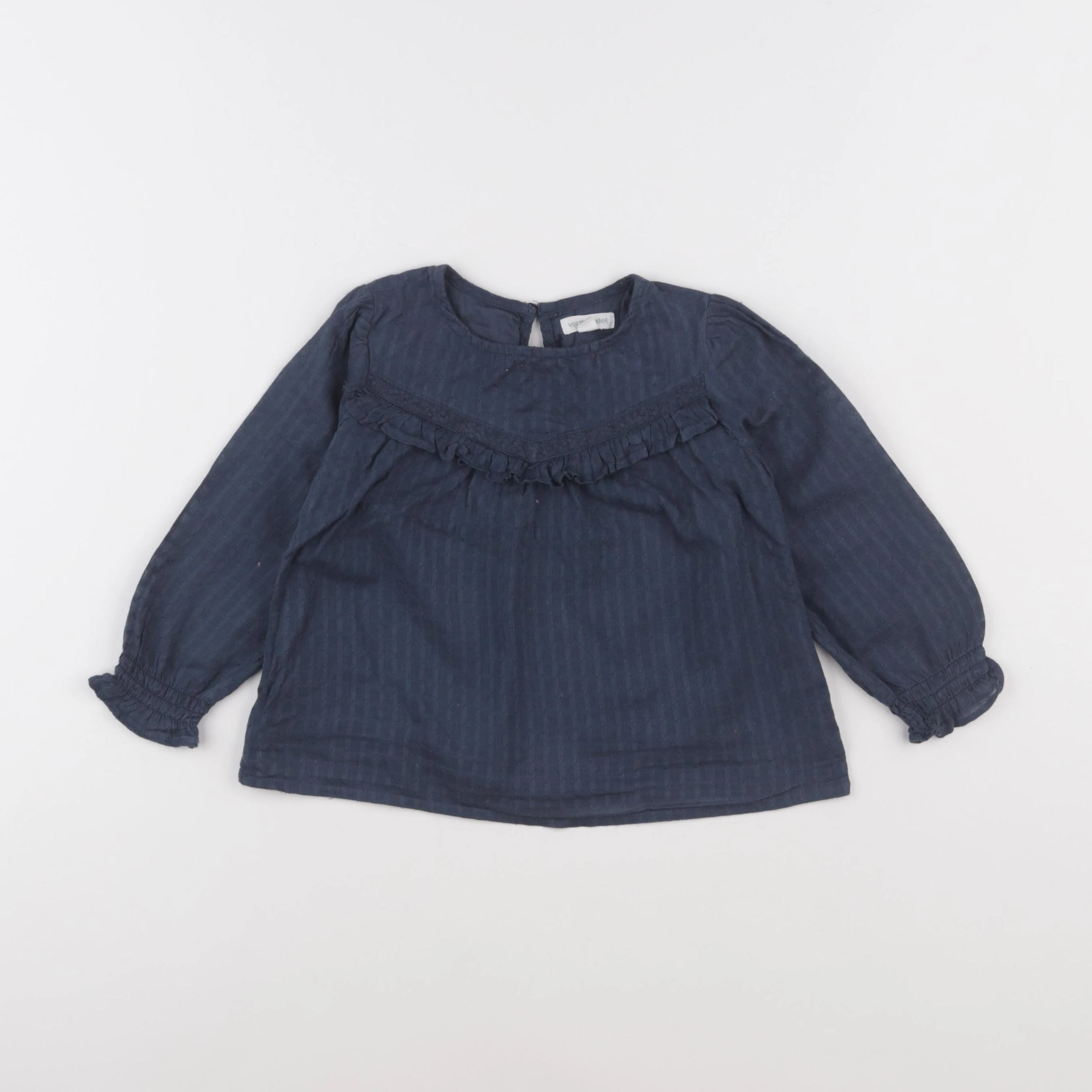 Vertbaudet - blouse bleu - 3 ans