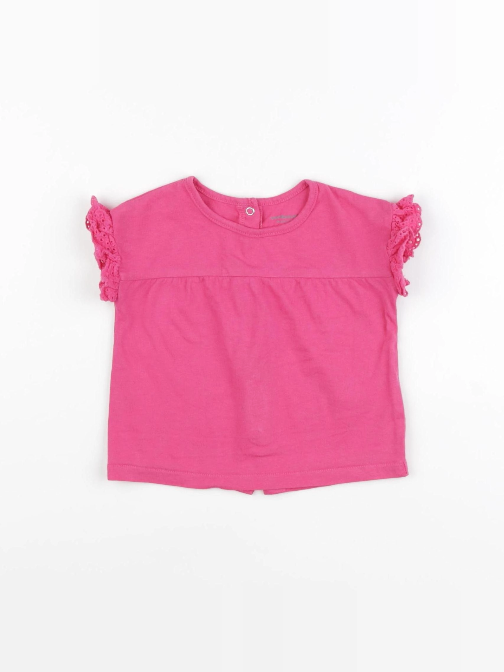 Vertbaudet - tee-shirt rose - 3 mois