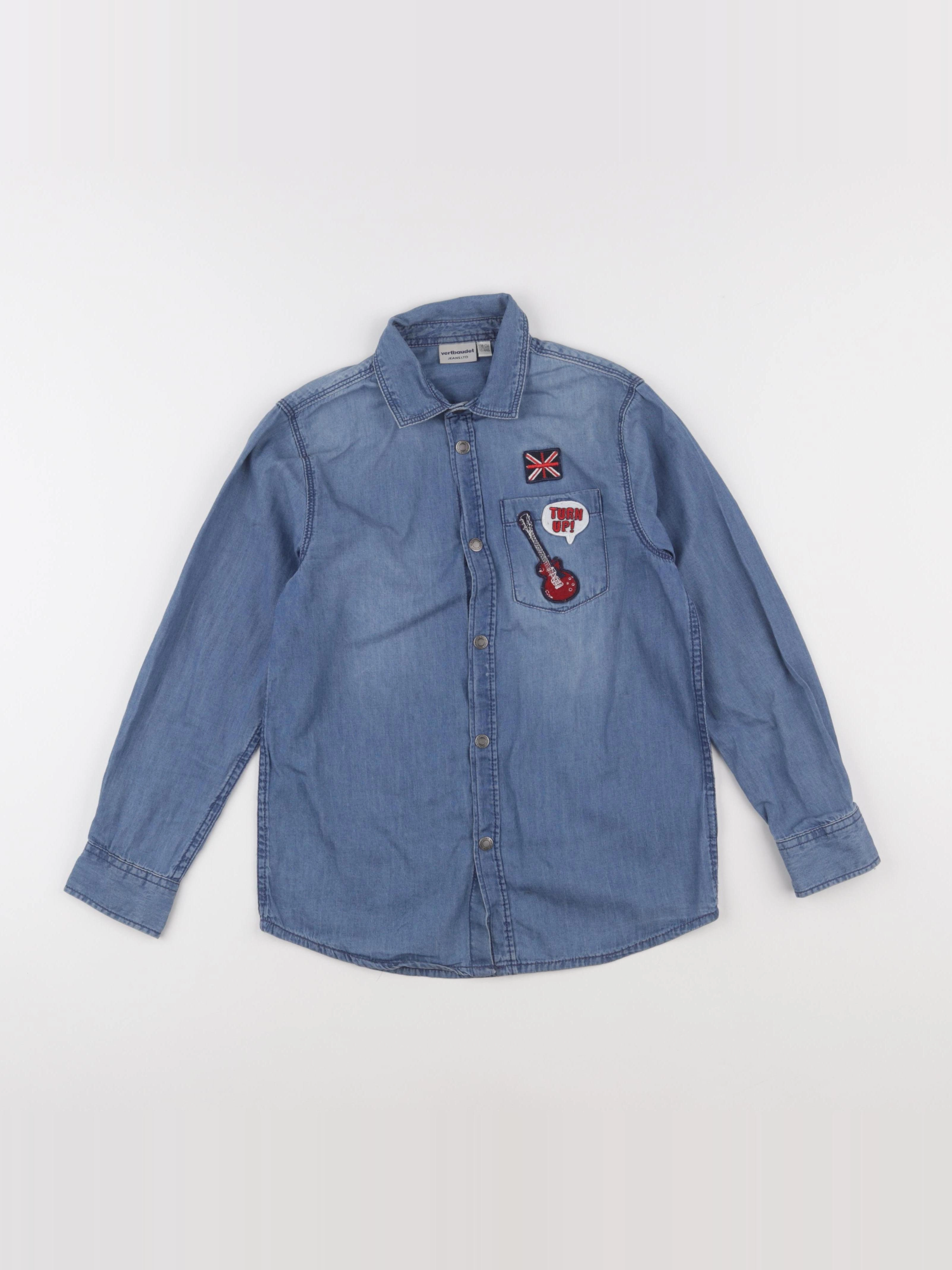 Vertbaudet - chemise bleu - 10 ans
