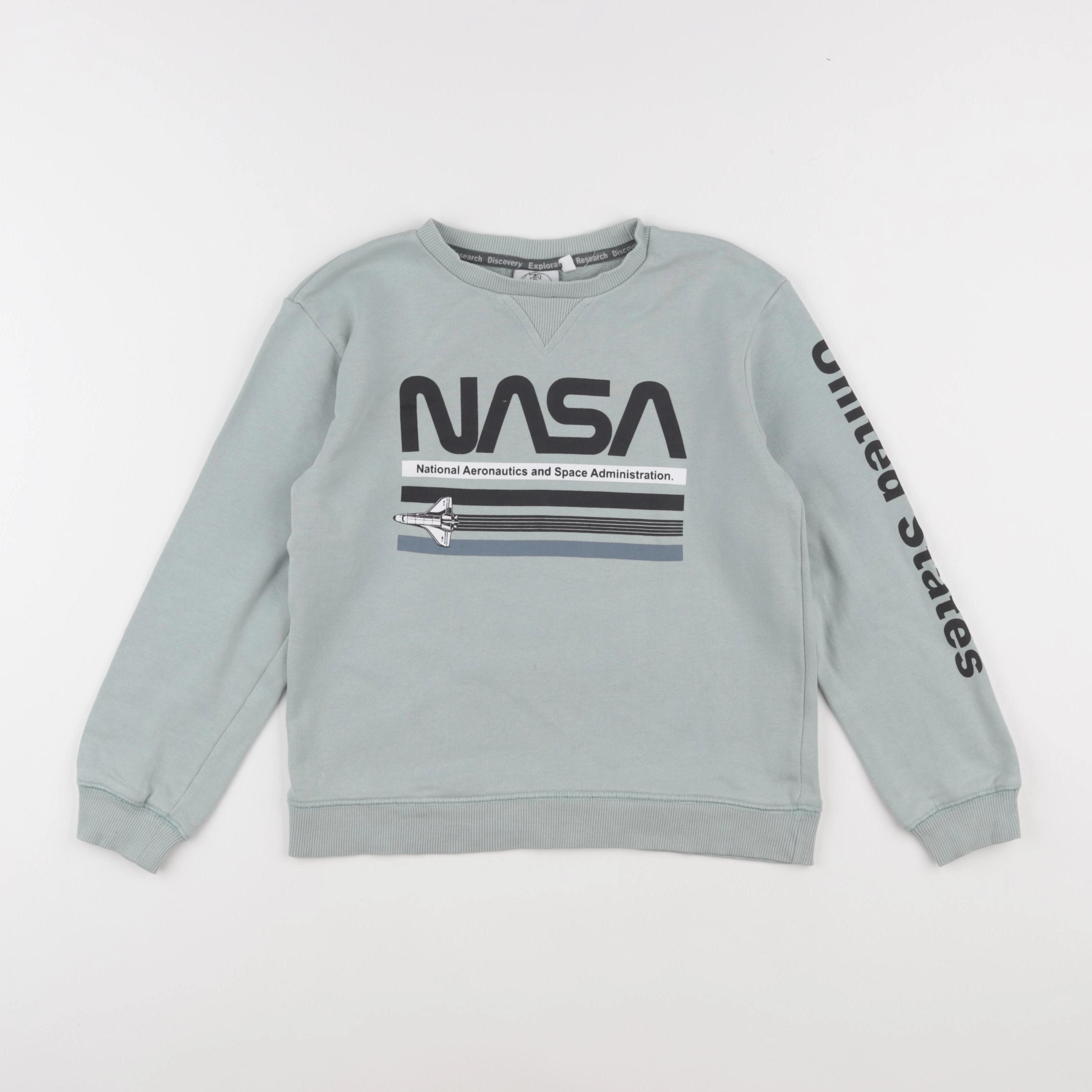 Vertbaudet - sweat bleu - 10 ans