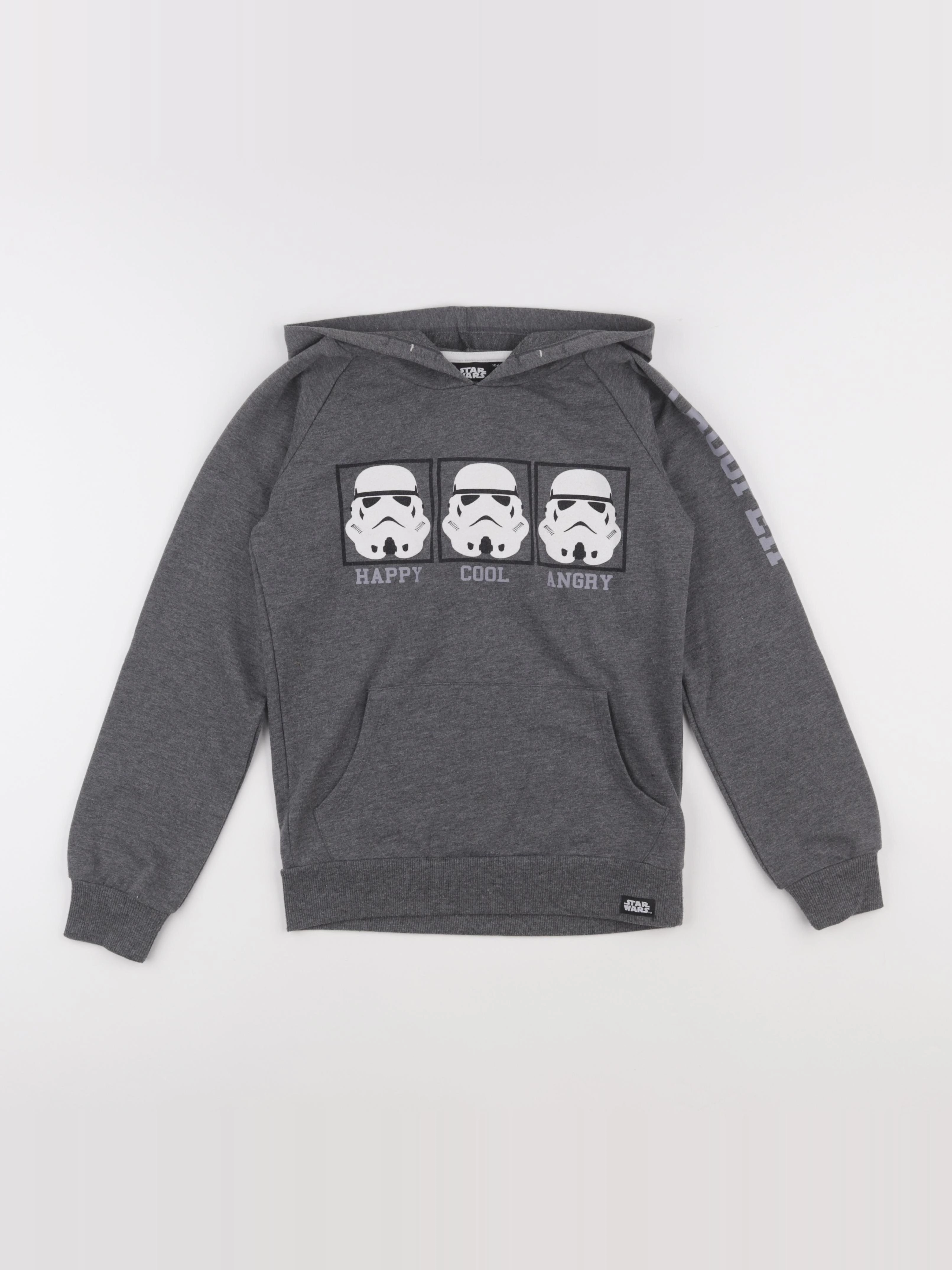 Vertbaudet - sweat gris - 10 ans