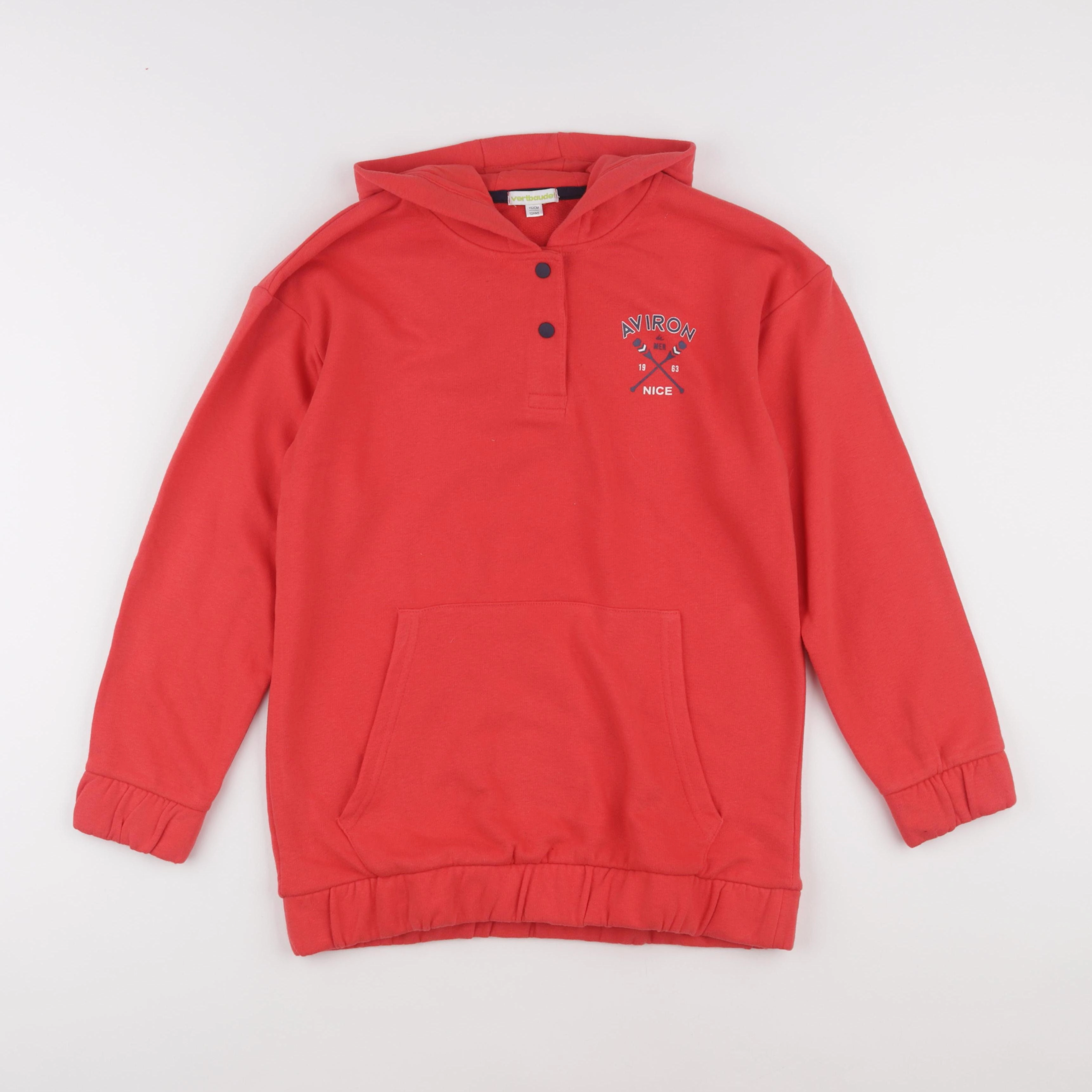 Vertbaudet - sweat rouge - 12 ans