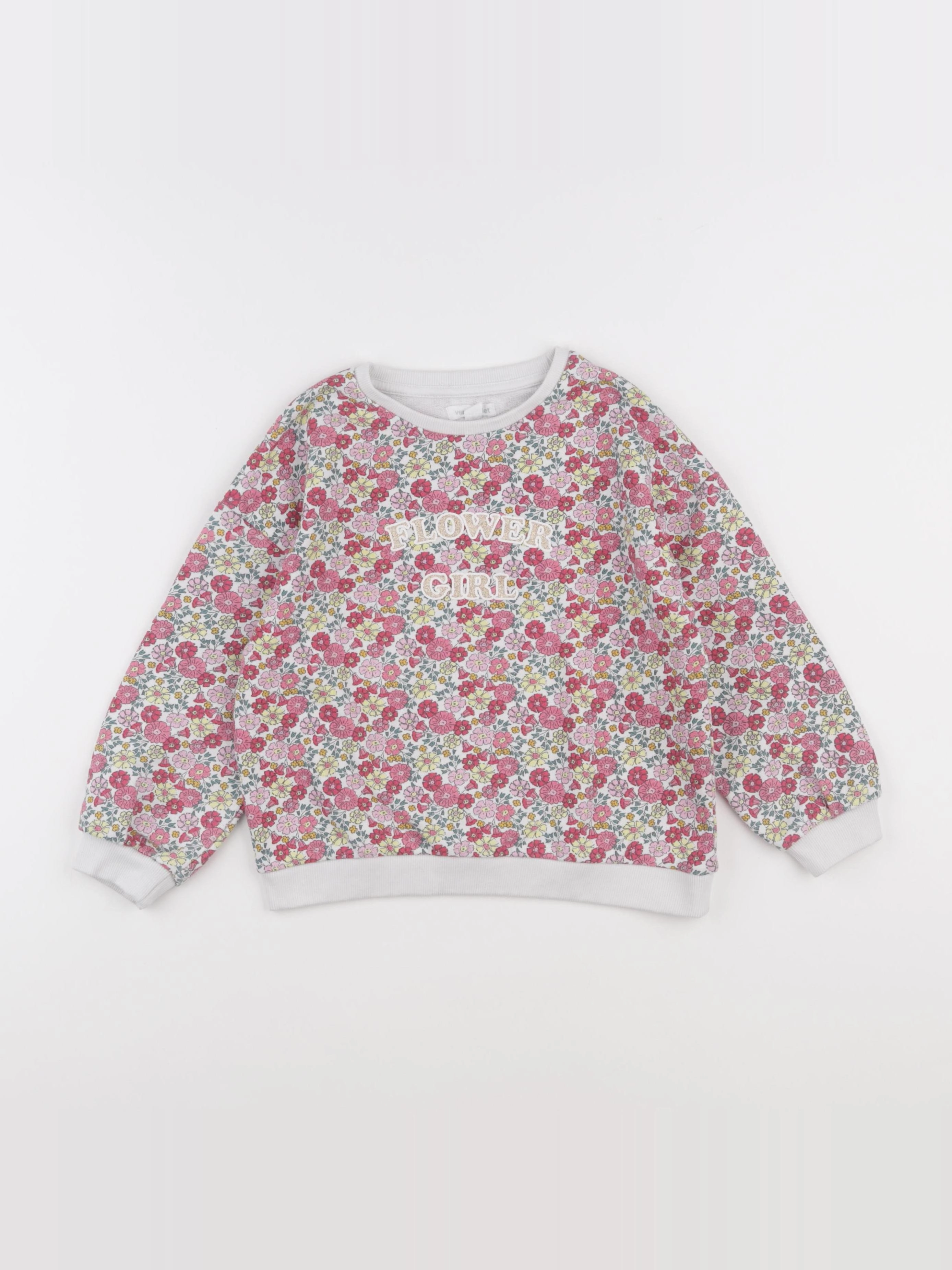 Vertbaudet - sweat multicolore - 6 ans