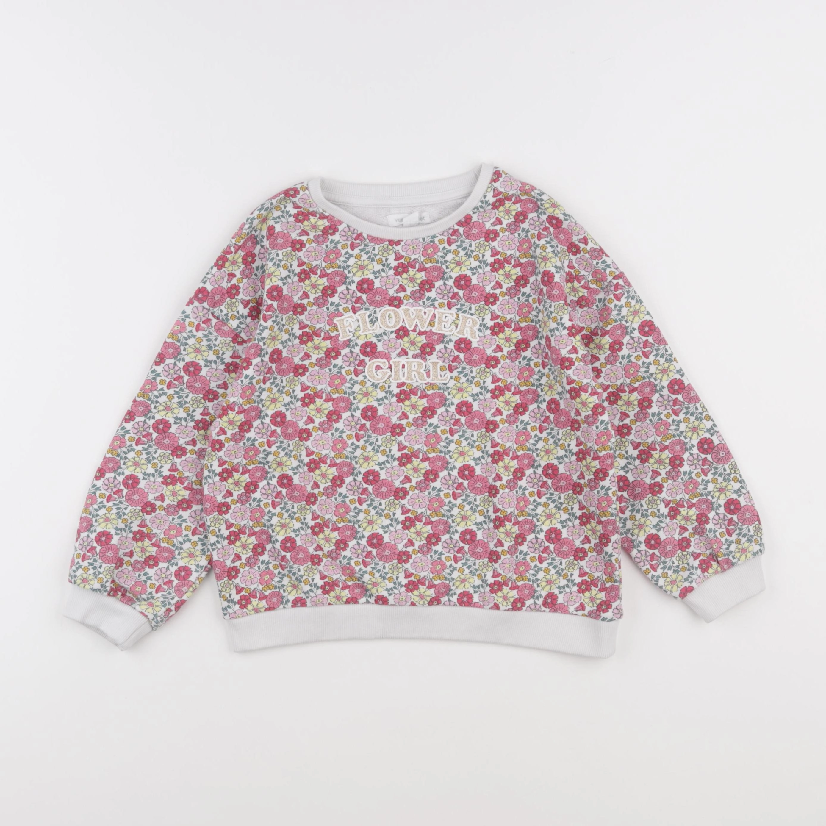 Vertbaudet - sweat multicolore - 6 ans