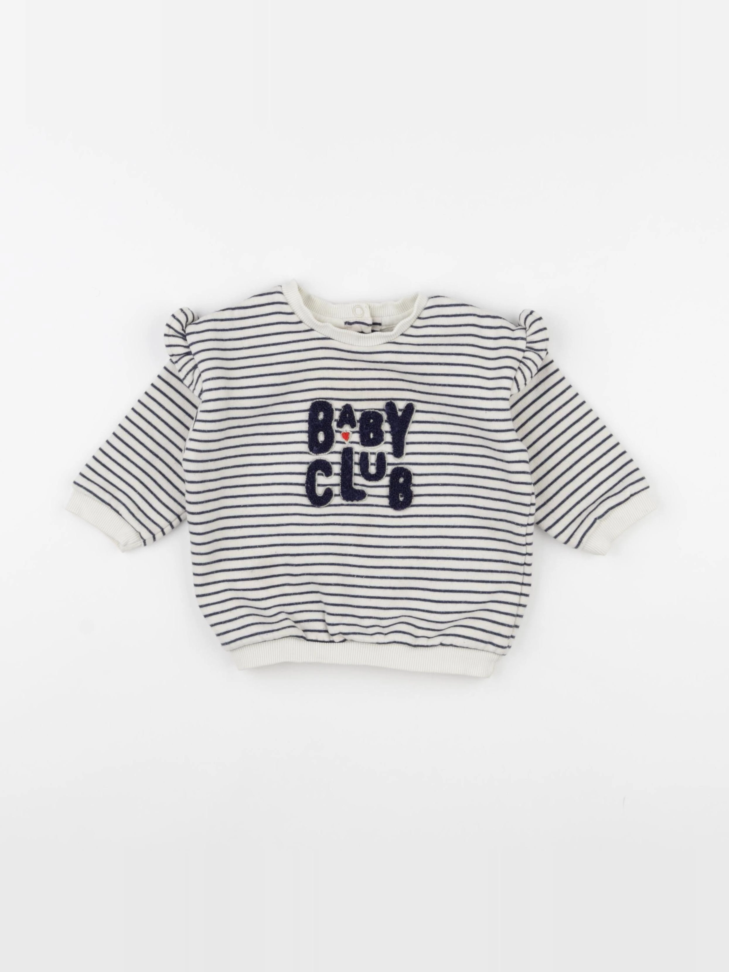 Tape à l'oeil - sweat beige, bleu - 9 mois