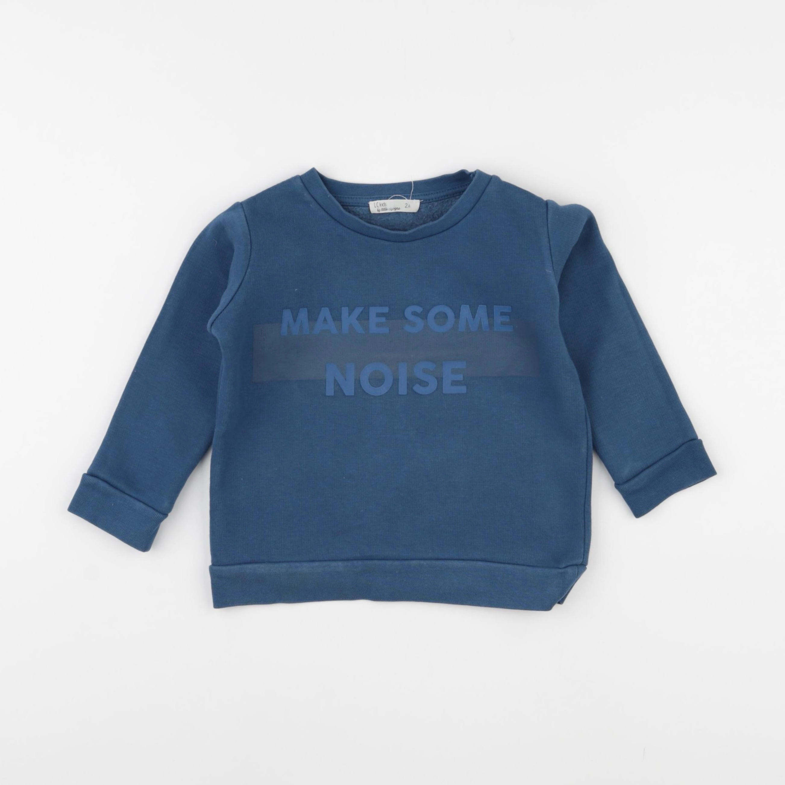 Little Cigogne - sweat bleu - 2 ans