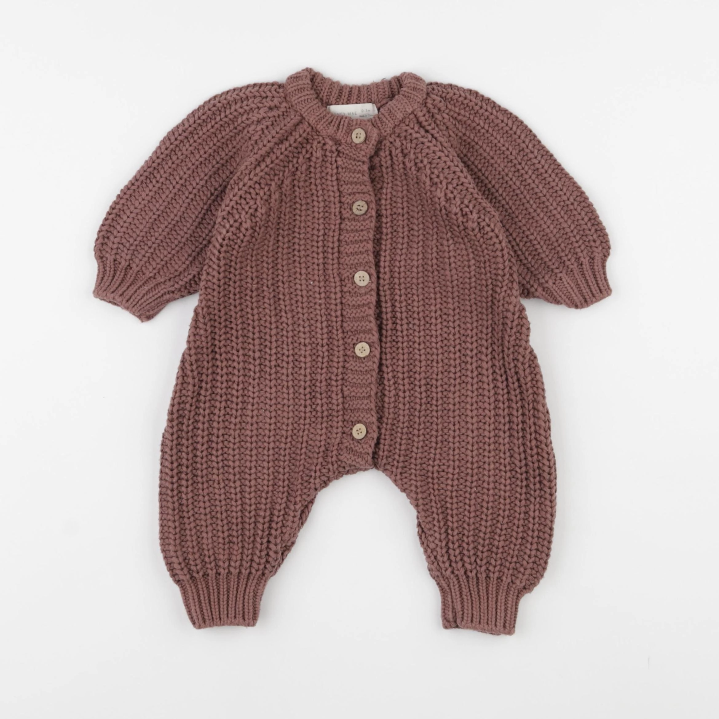 Quincy Mae - combinaison marron - 0/3 mois