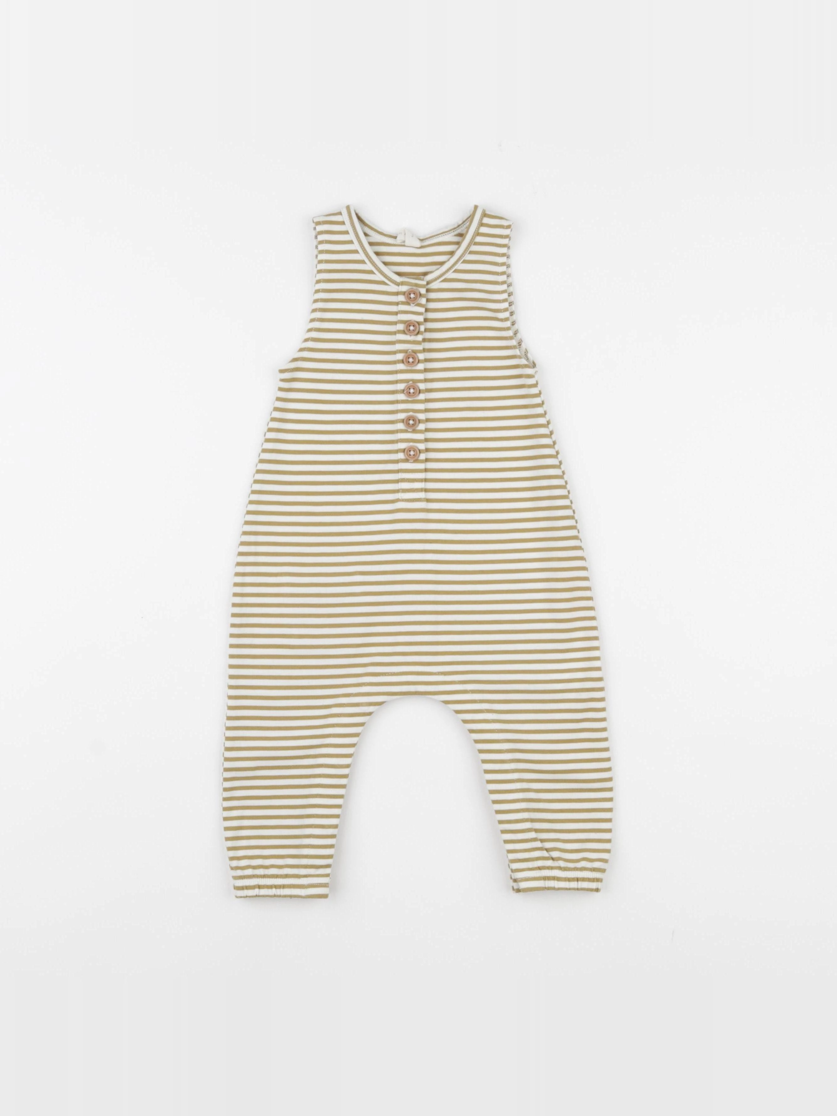 Quincy Mae - combinaison beige, jaune - 3/6 mois