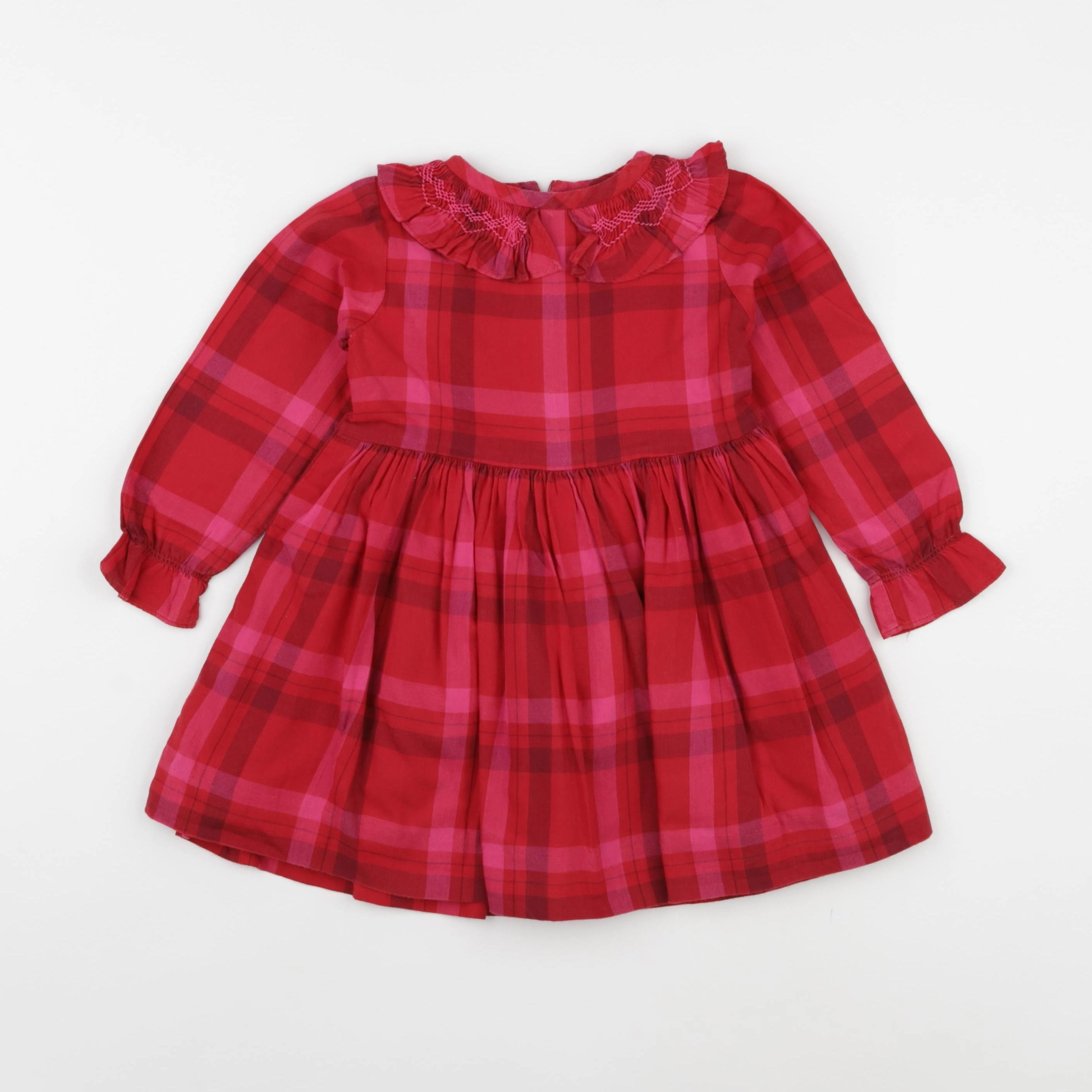 Jacadi - robe rose, rouge - 3 ans