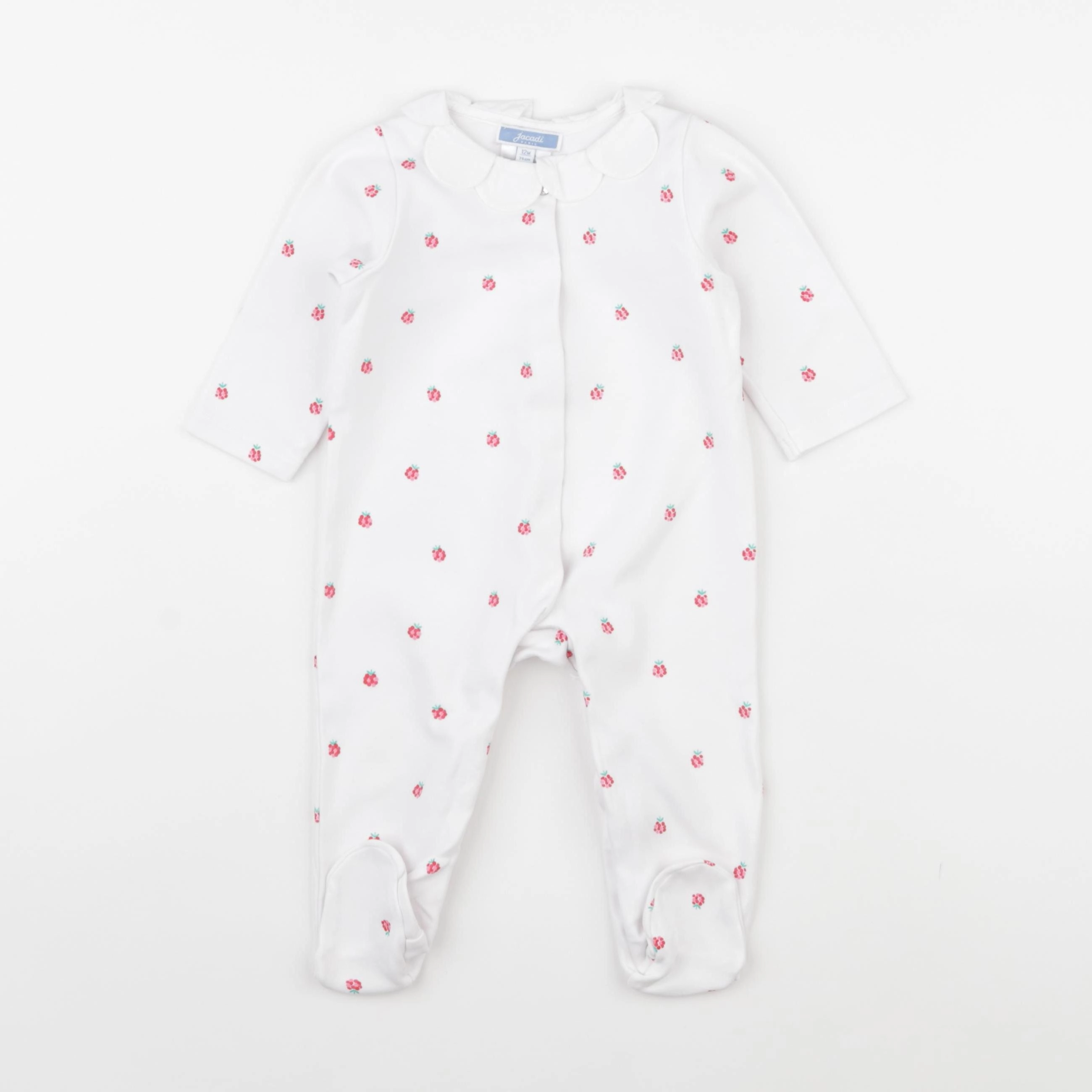 Jacadi - pyjama coton blanc - 12 mois