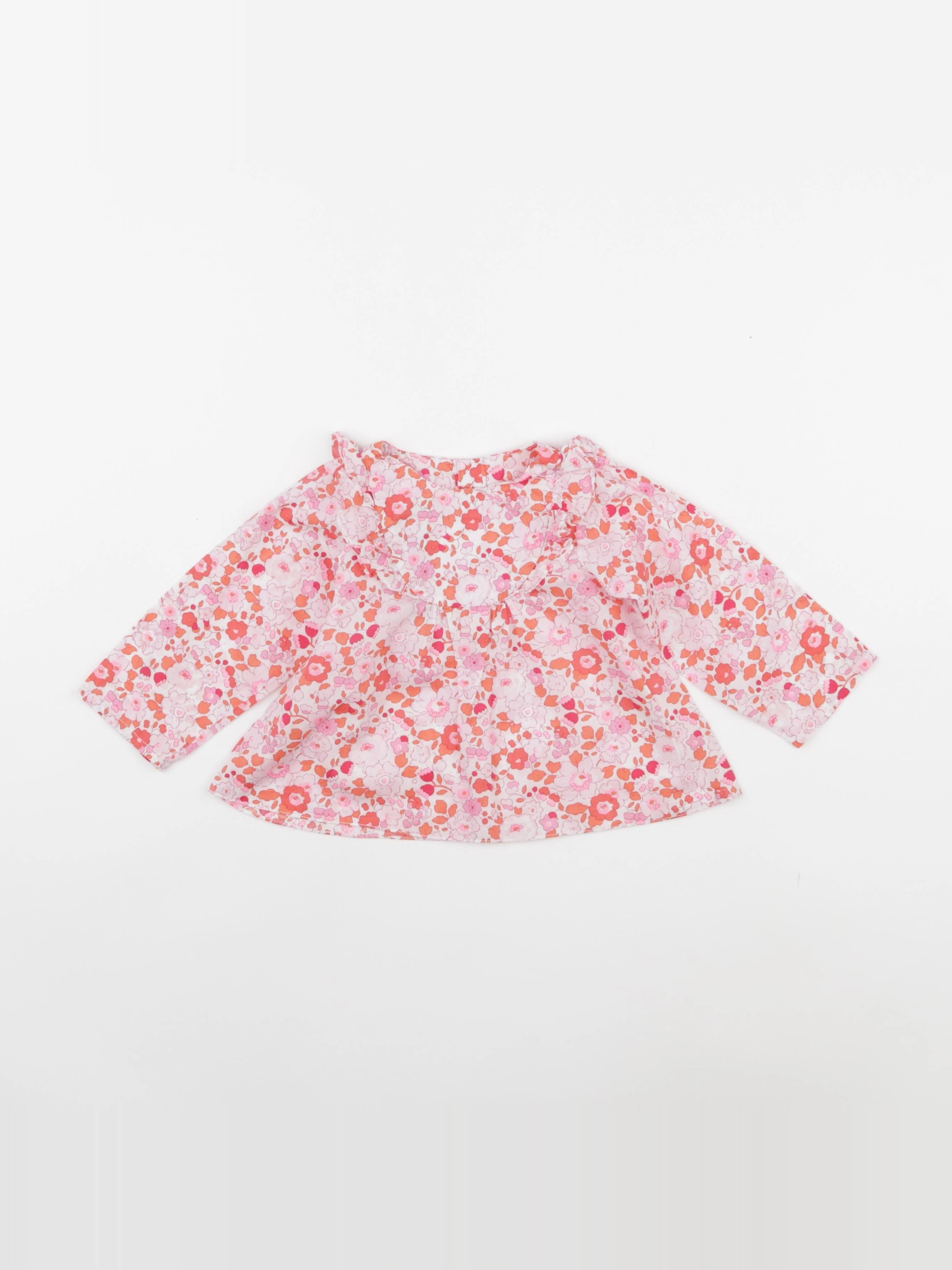 Jacadi - blouse liberty multicolore - 12 mois