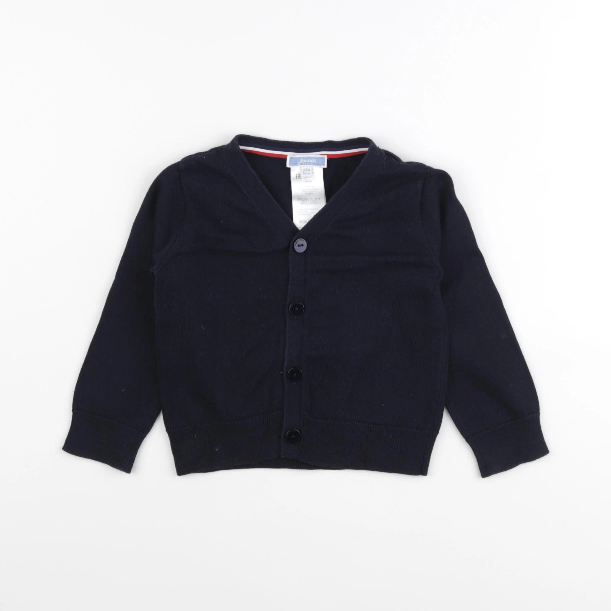 Jacadi - gilet bleu - 24 mois