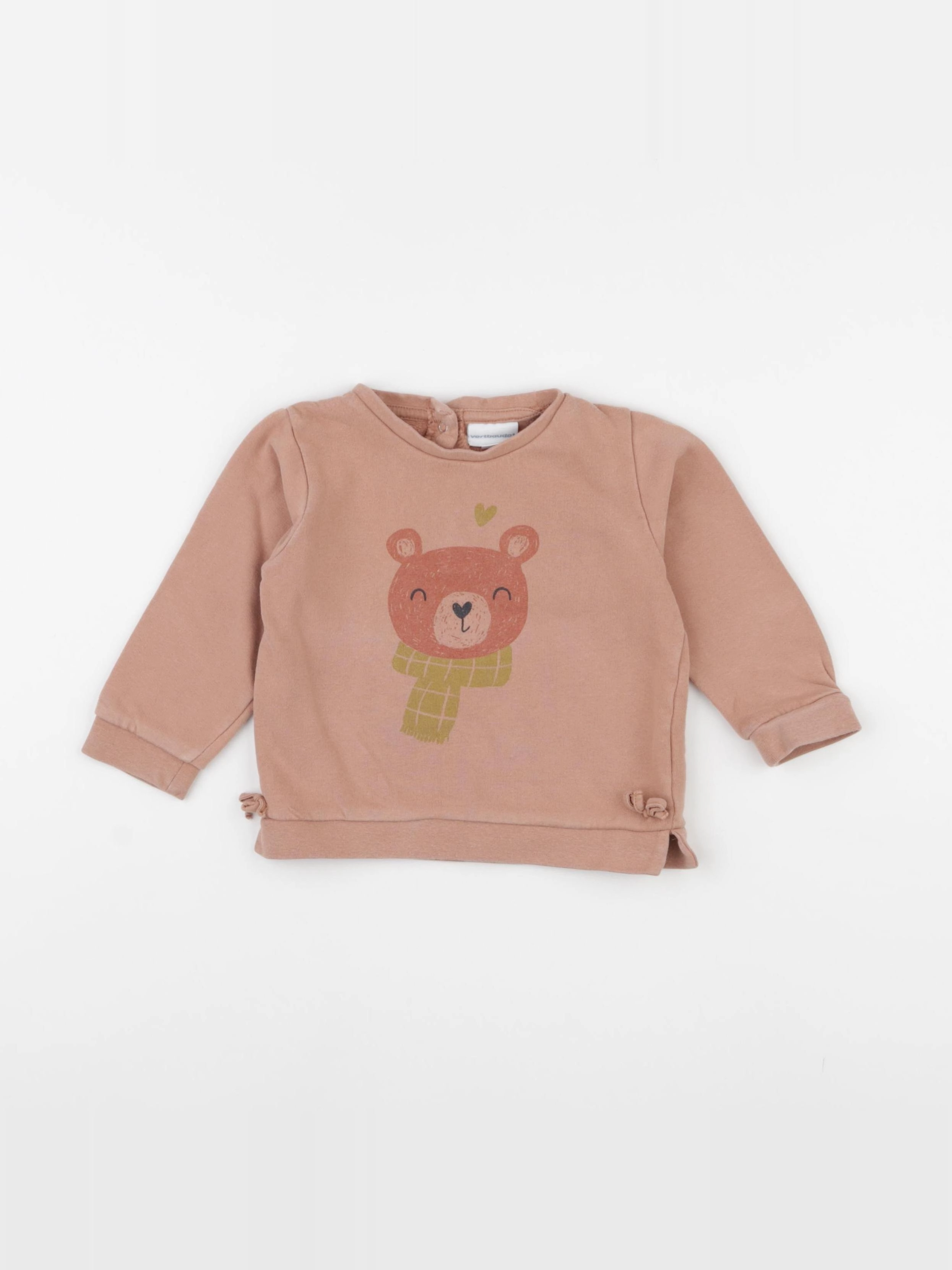 Vertbaudet - sweat rose - 2 ans