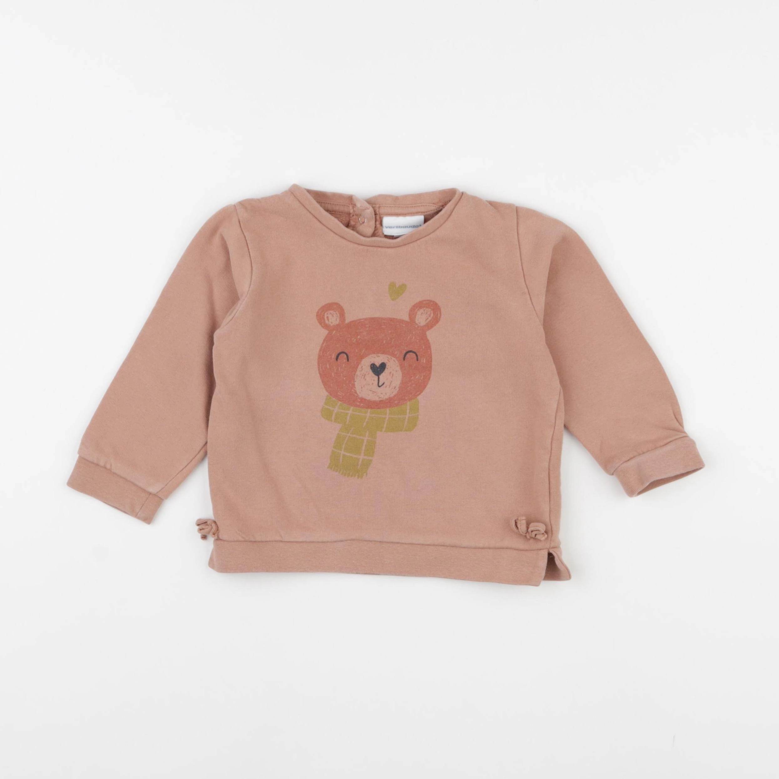 Vertbaudet - sweat rose - 2 ans