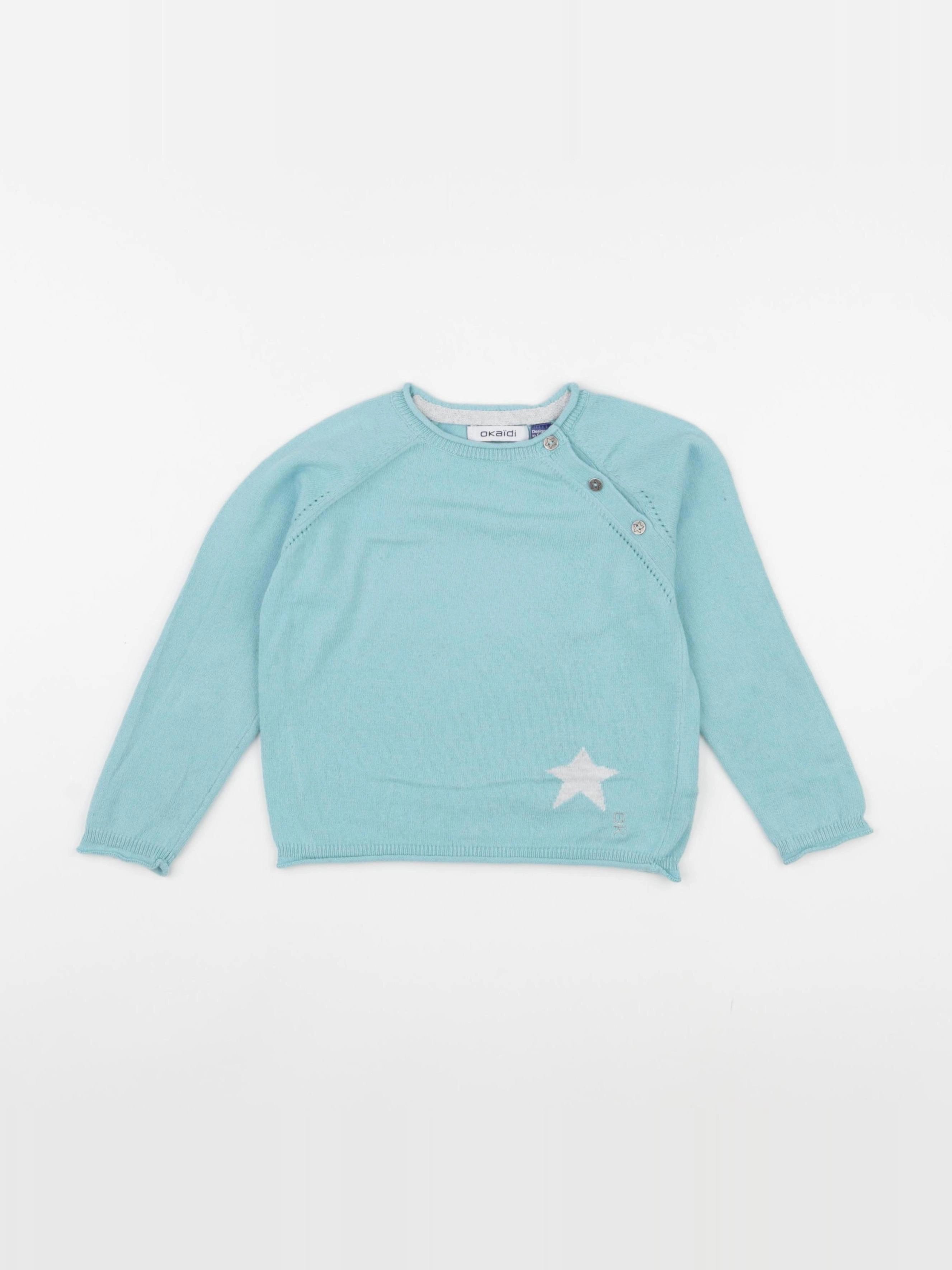 Okaidi - pull bleu - 2 ans