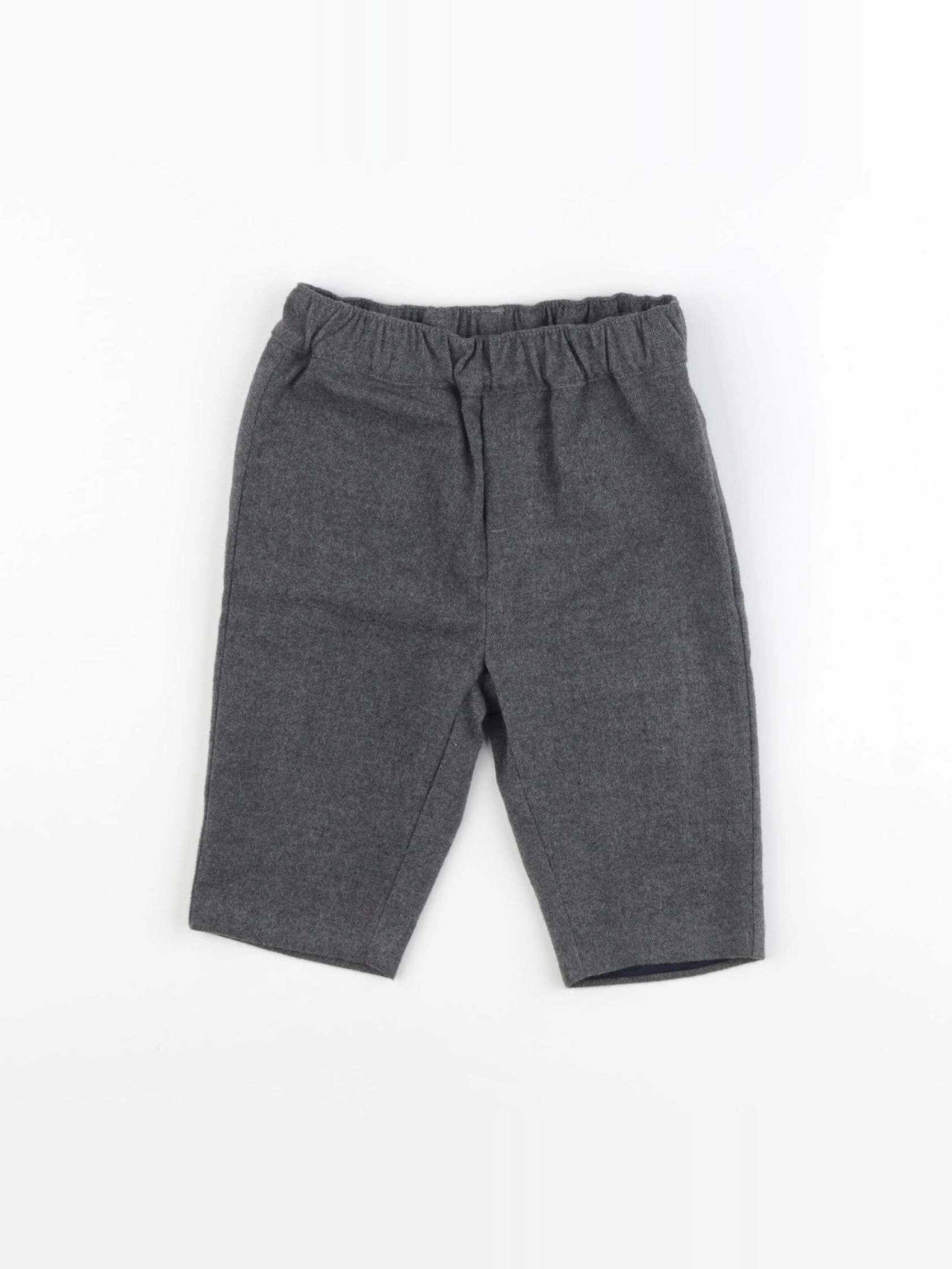 Jacadi - pantalon doublé gris - 6 mois
