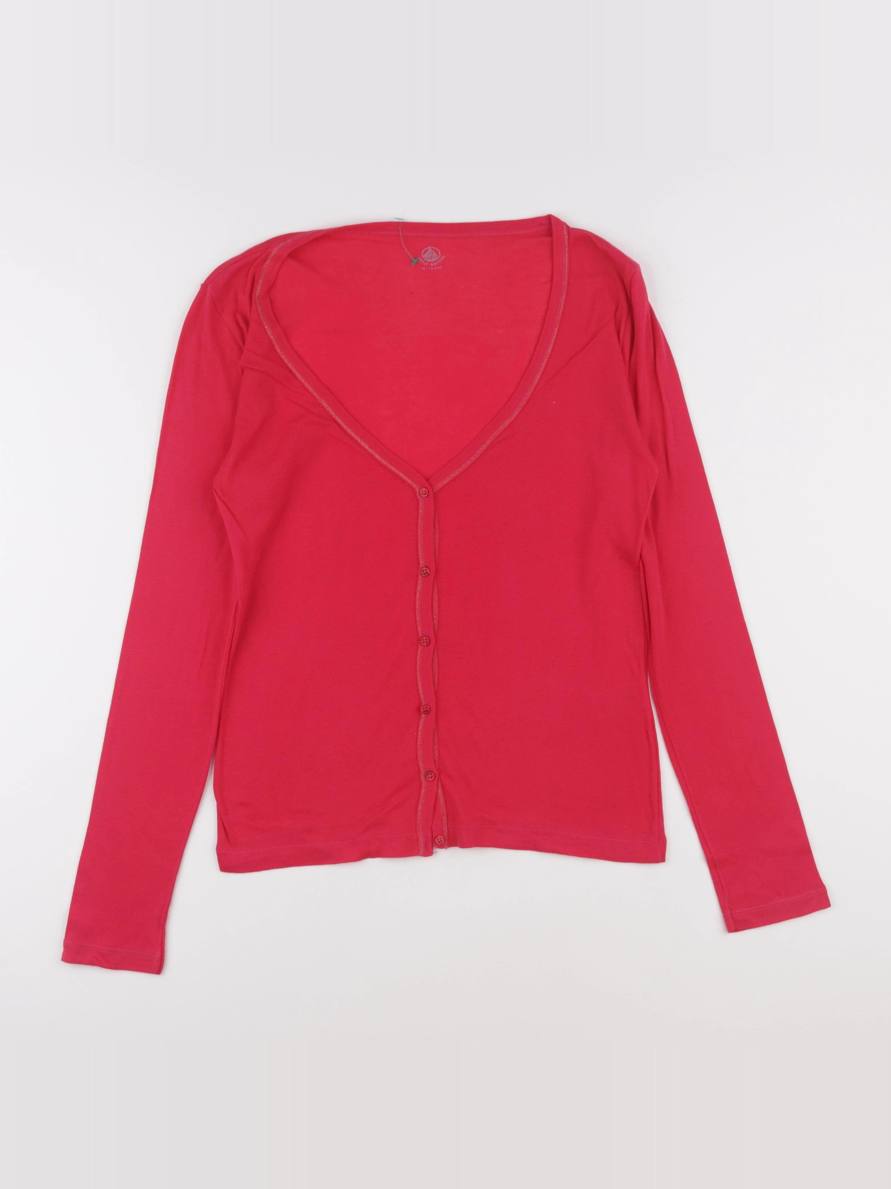 Petit Bateau - gilet rose - 16 ans