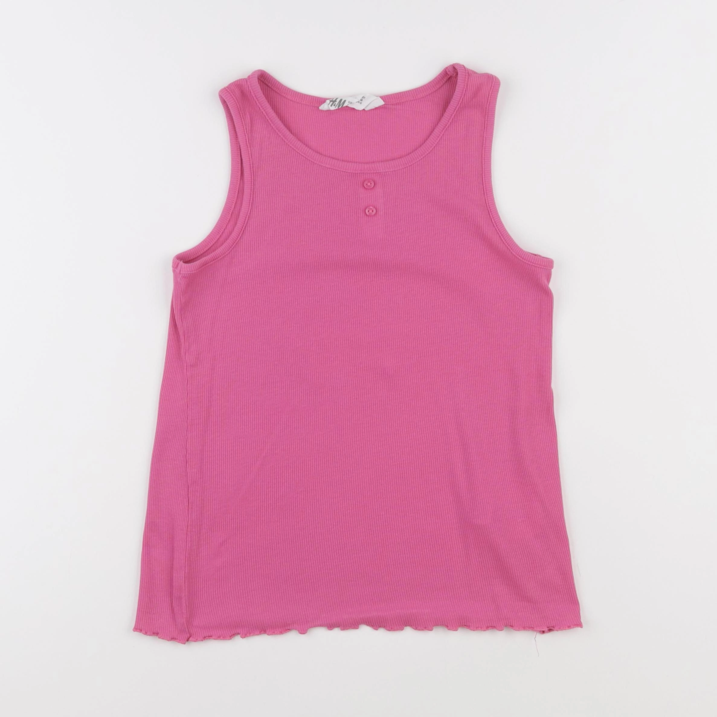 H&M - débardeur rose - 8/10 ans
