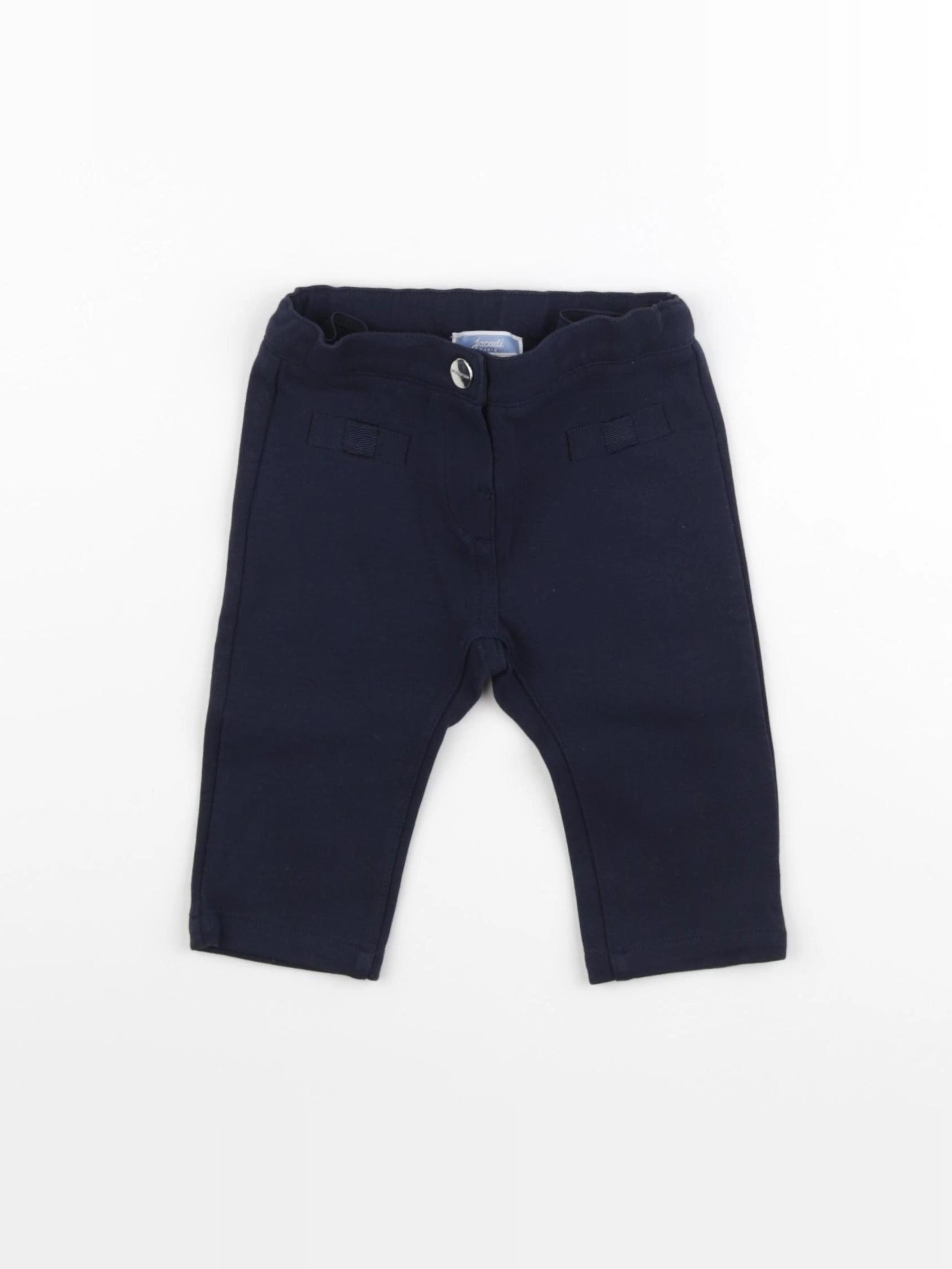 Jacadi - pantalon bleu - 6 mois
