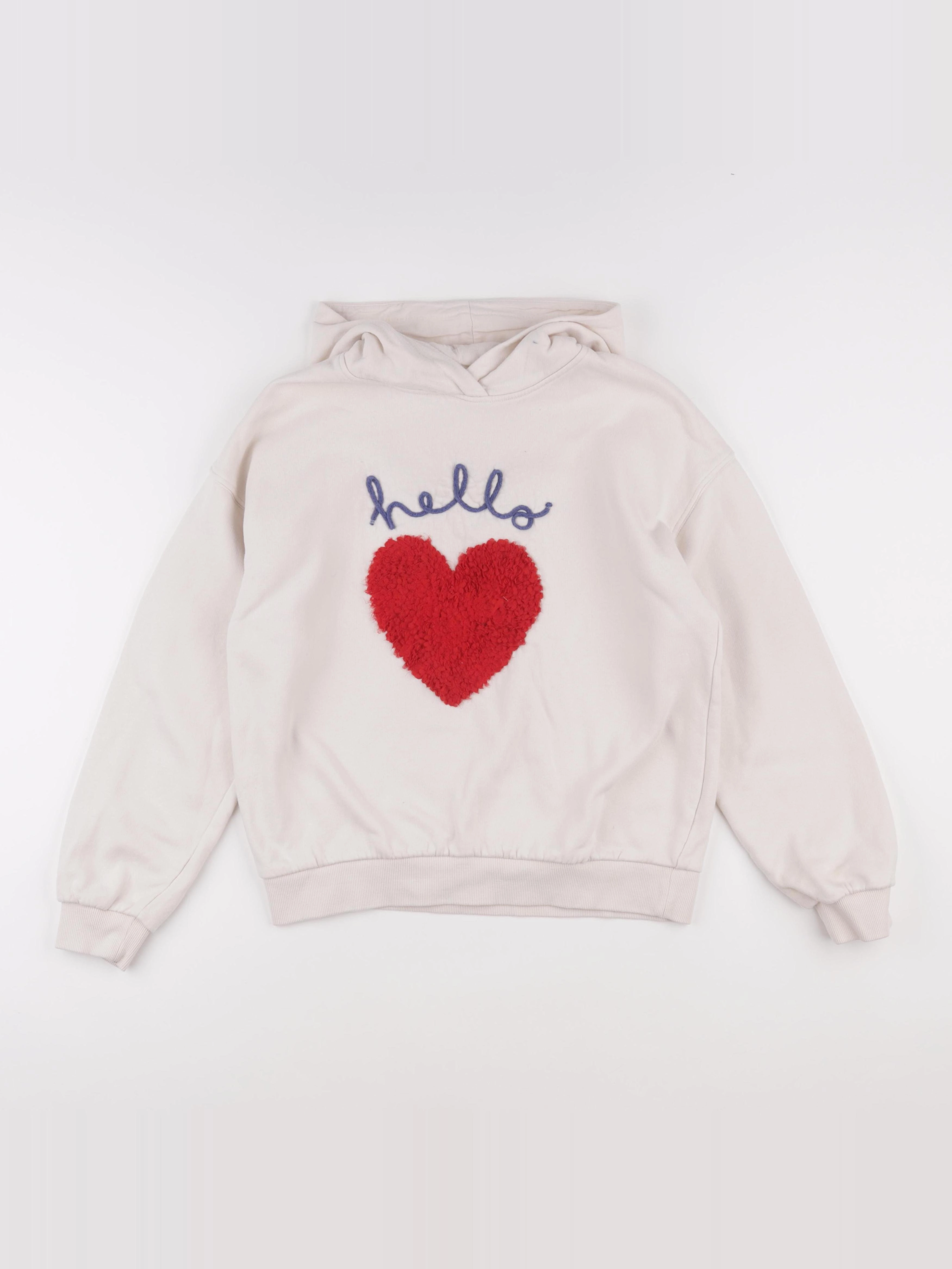 Monoprix - sweat beige - 14 ans