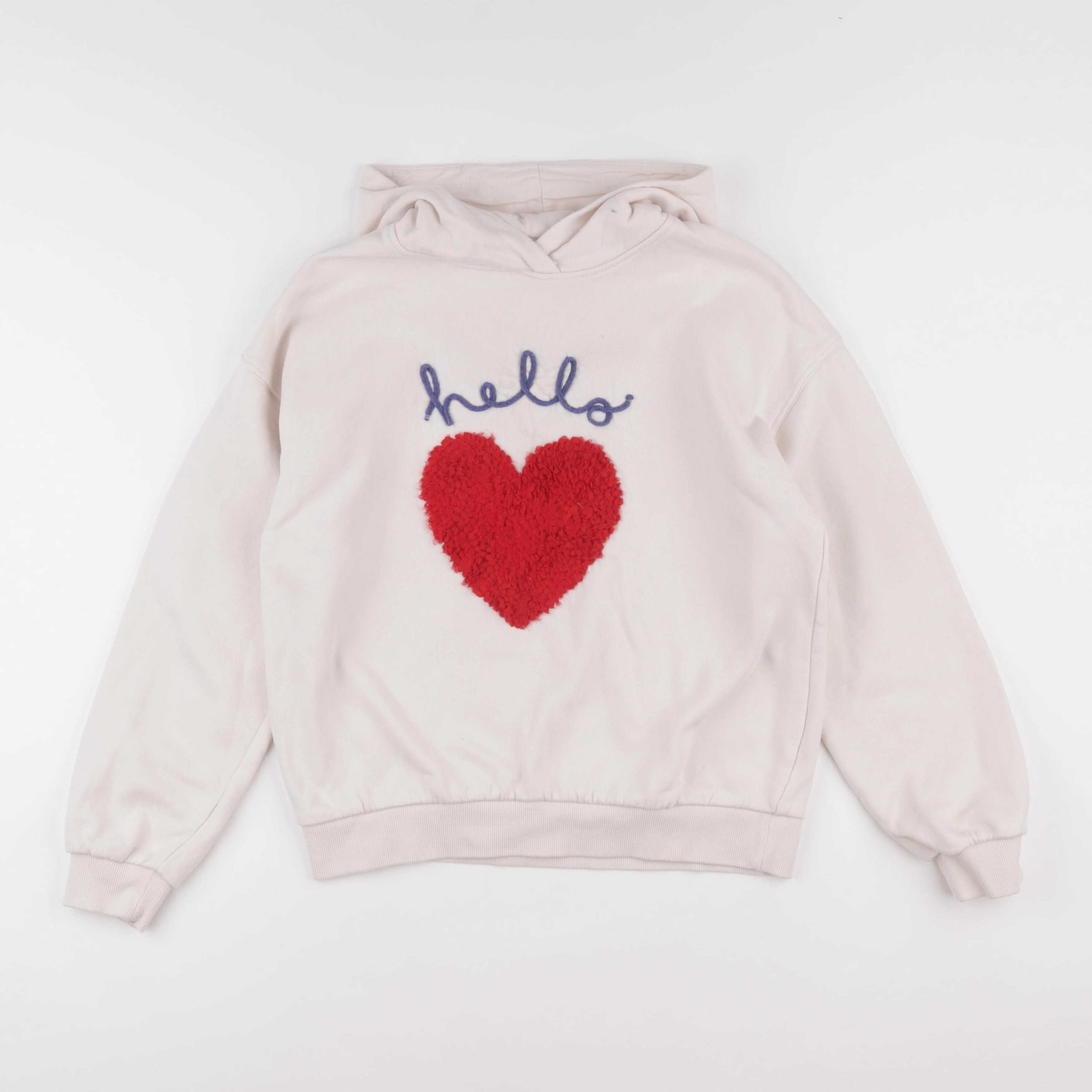 Monoprix - sweat beige - 14 ans