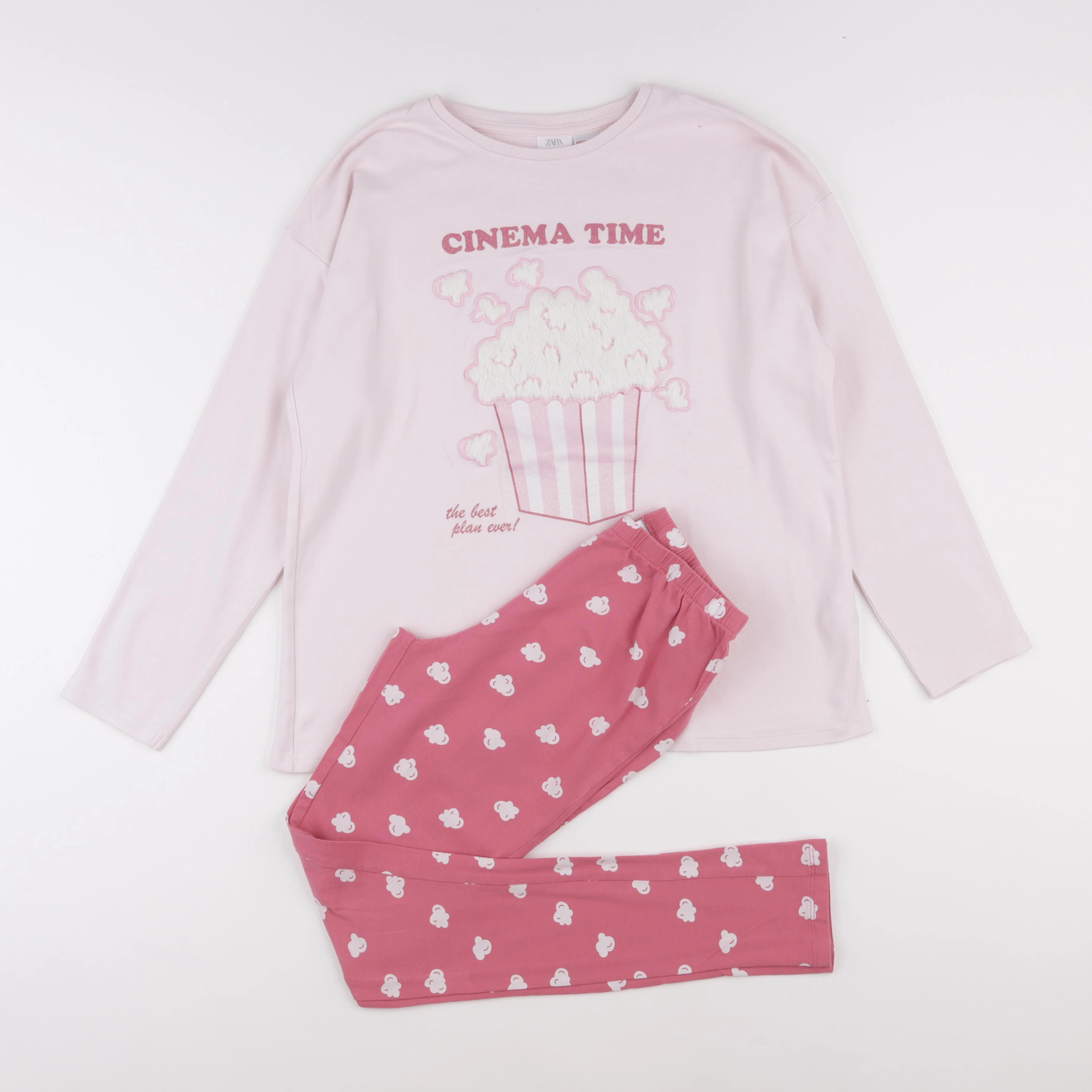 Zara - pyjama coton rose - 13/14 ans