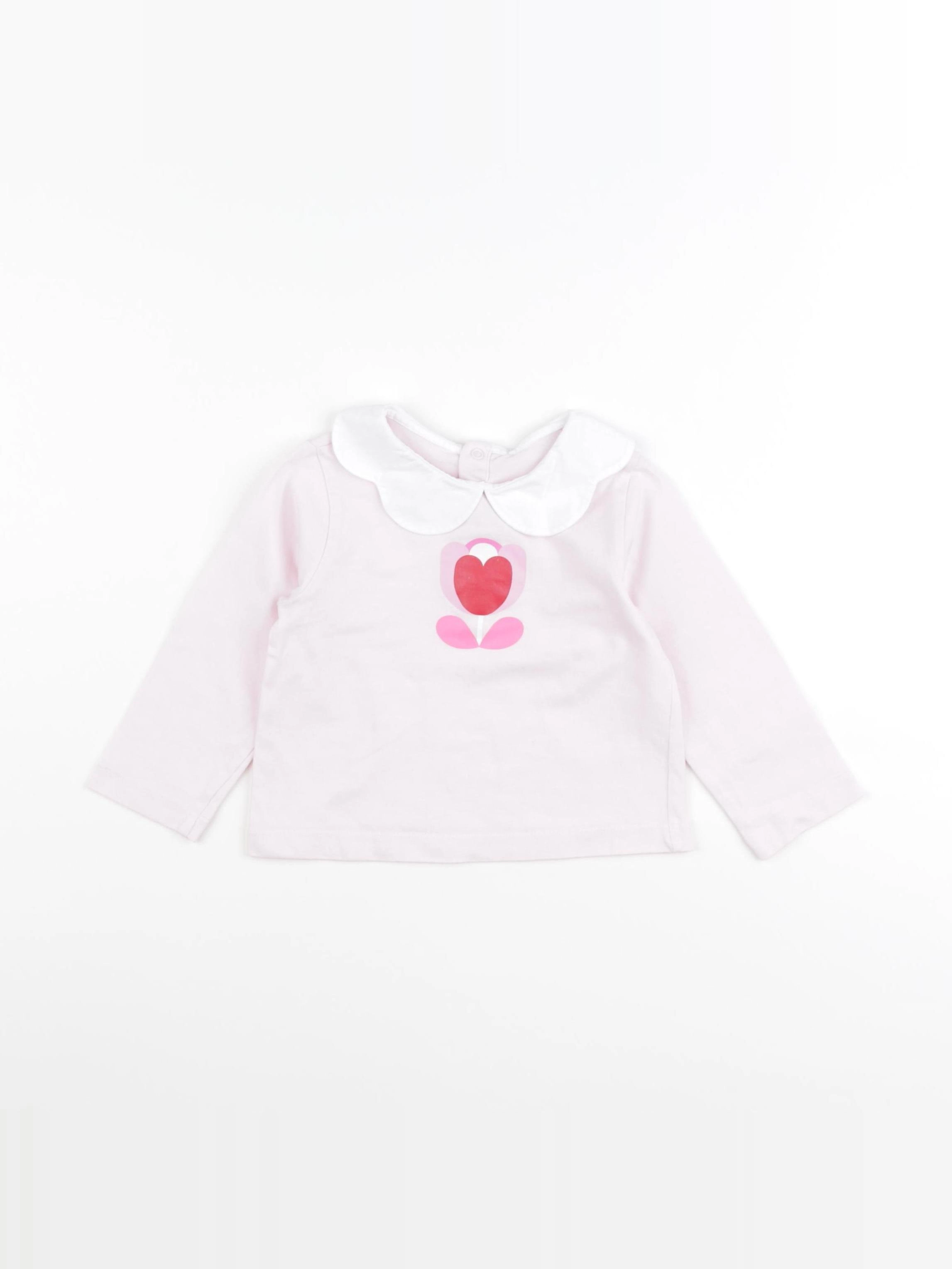 Jacadi - tee-shirt rose - 18 mois