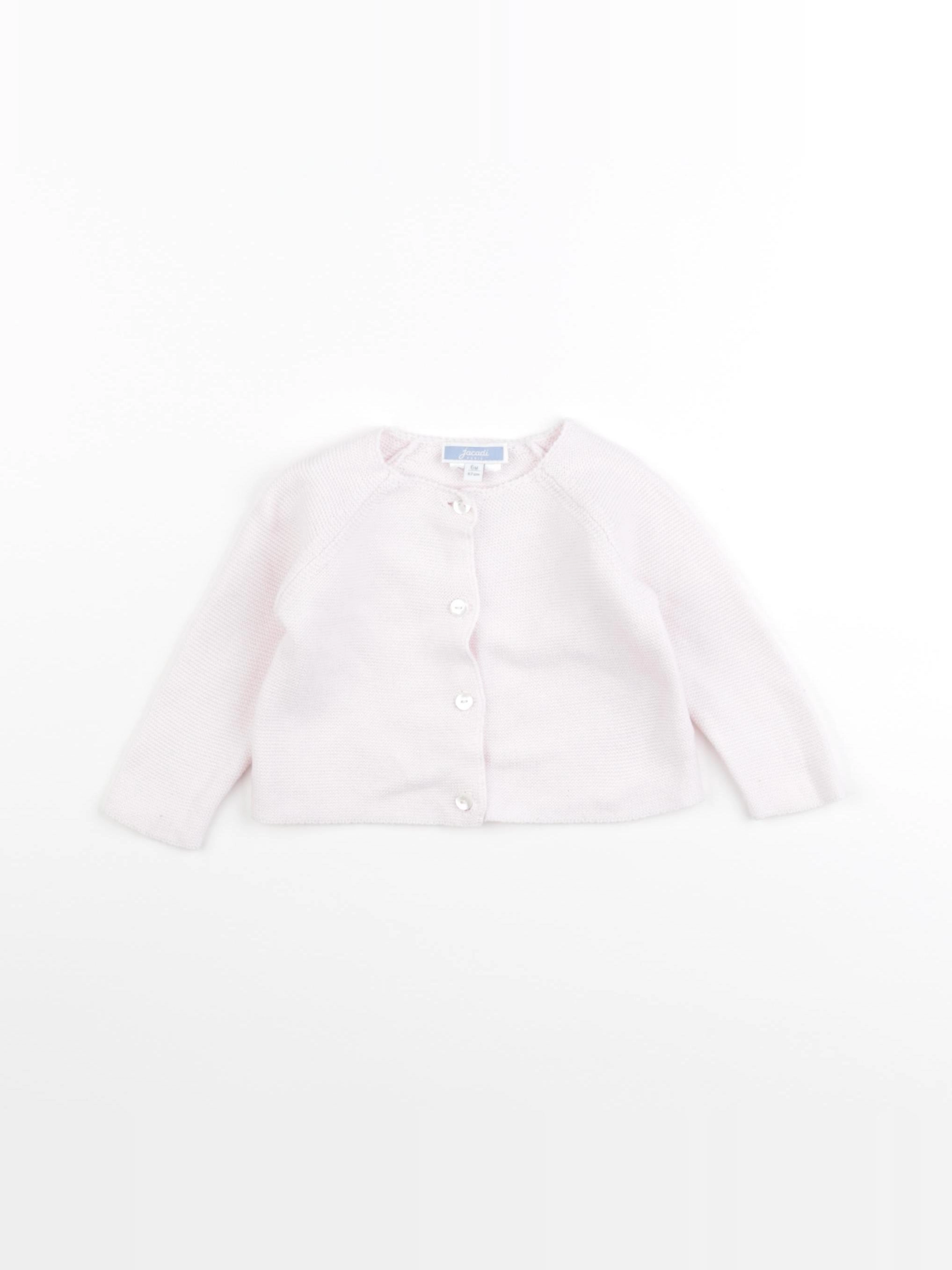 Jacadi - gilet rose - 6 mois