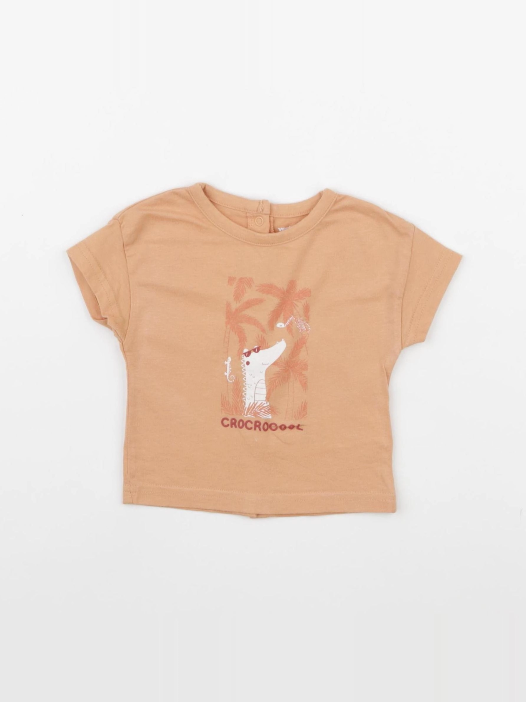 Vertbaudet - tee-shirt orange - 3 mois