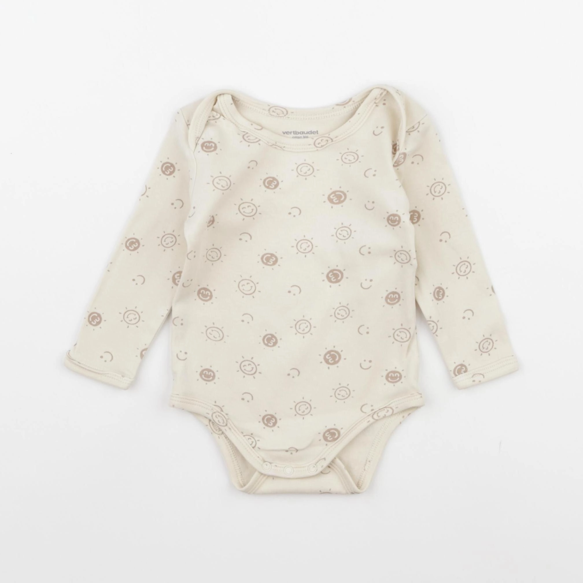 Vertbaudet - body beige - 9 mois
