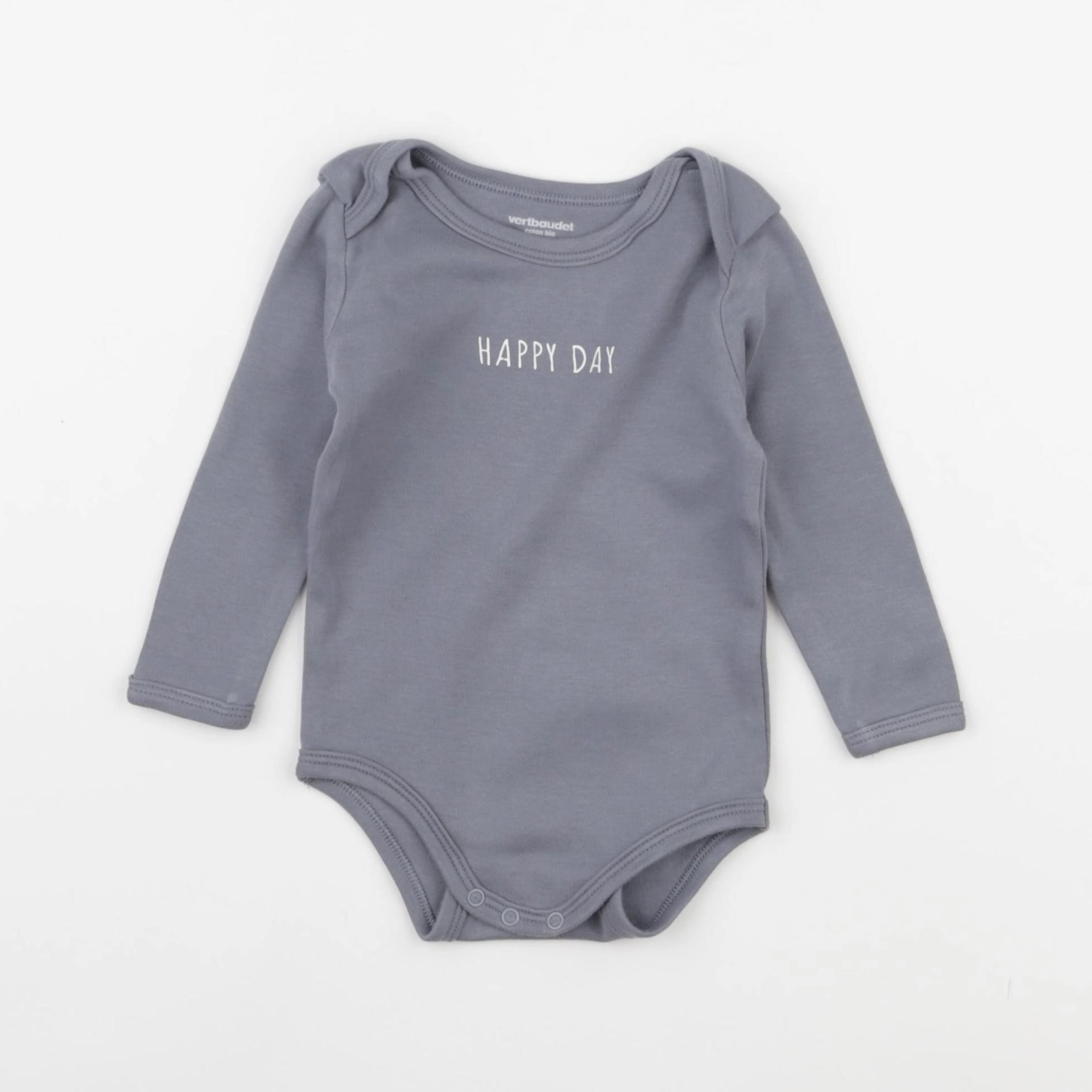 Vertbaudet - body bleu - 9 mois
