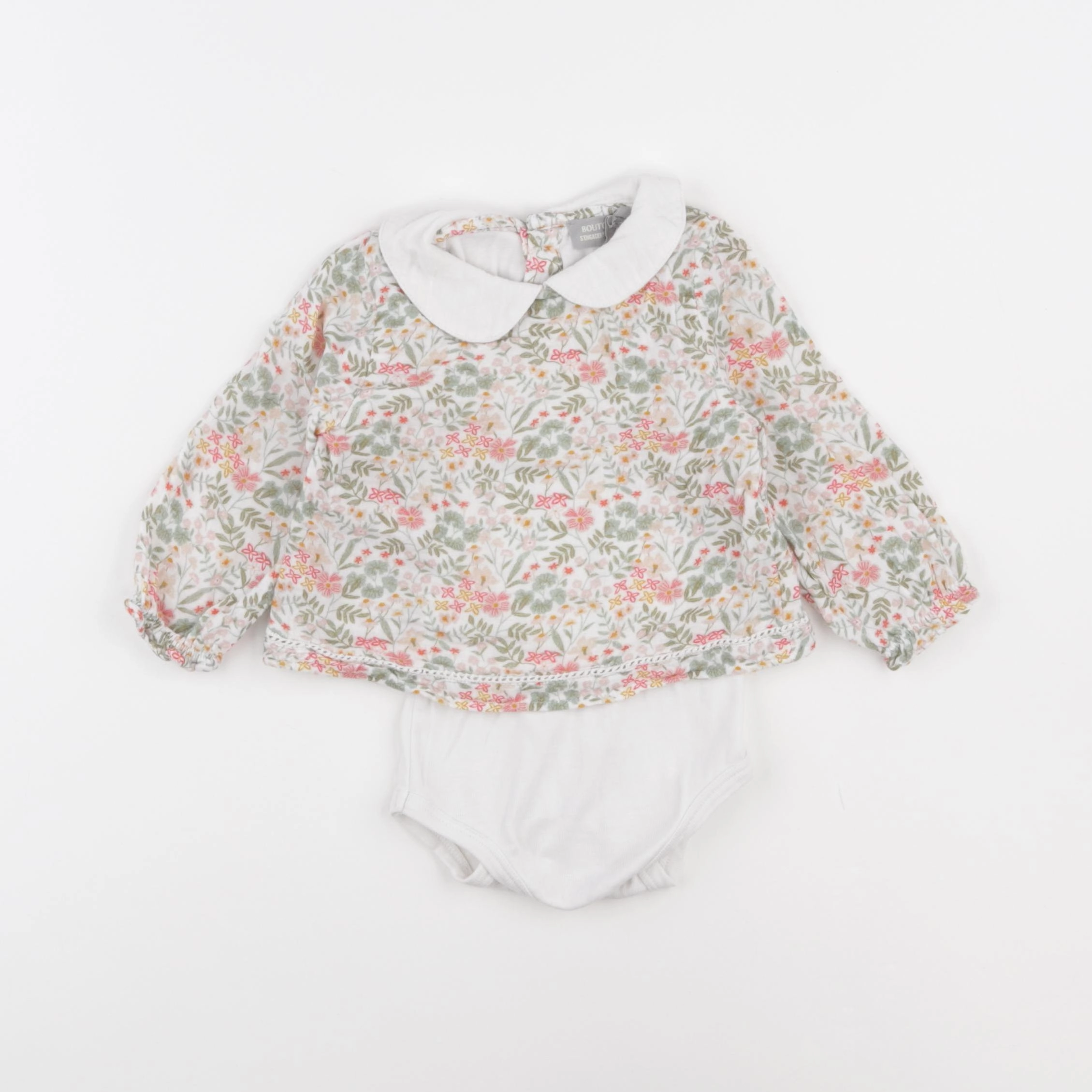 Boutchou - body blouse multicolore - 12 mois
