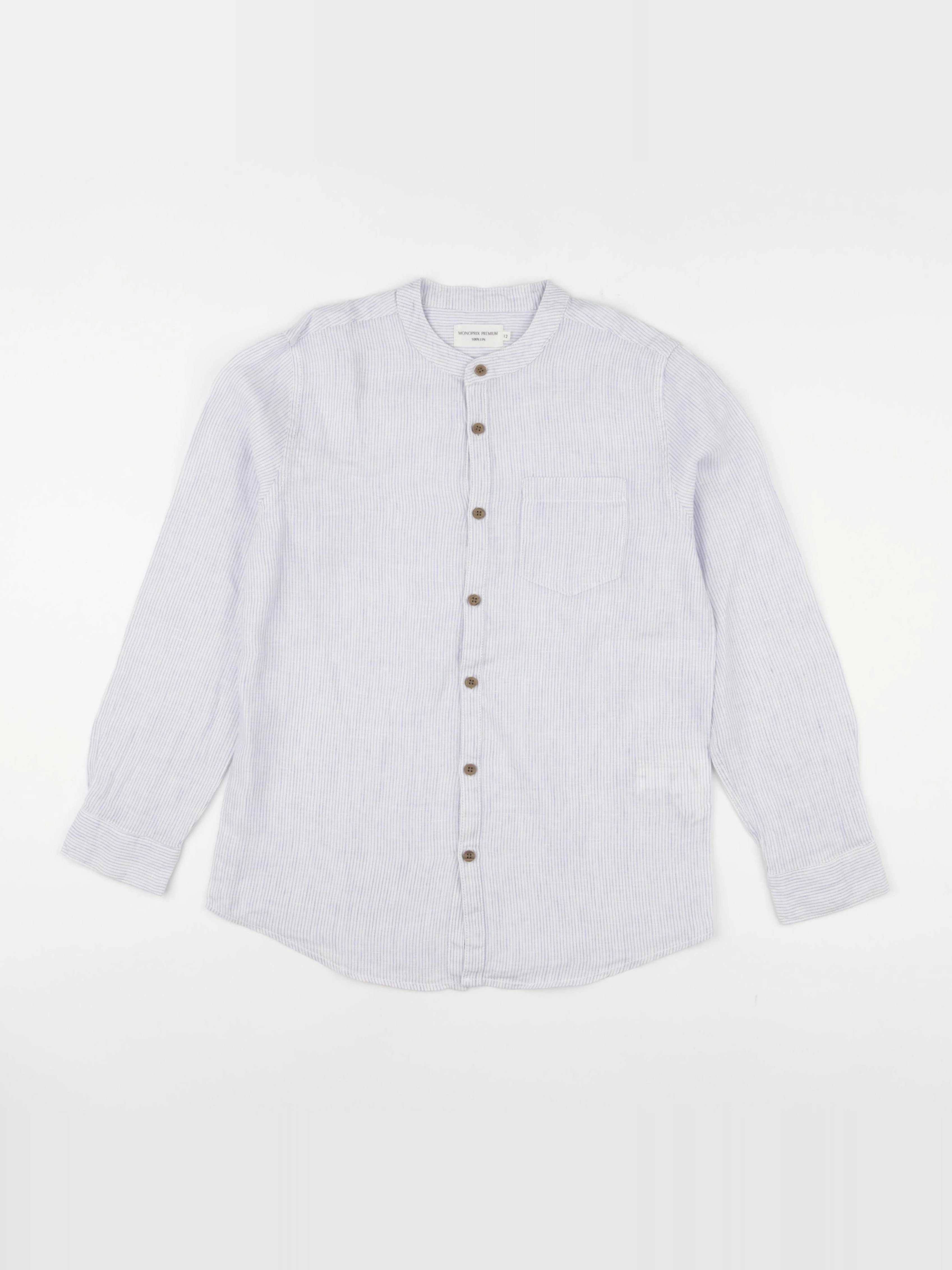 Monoprix - chemise bleu - 12 ans