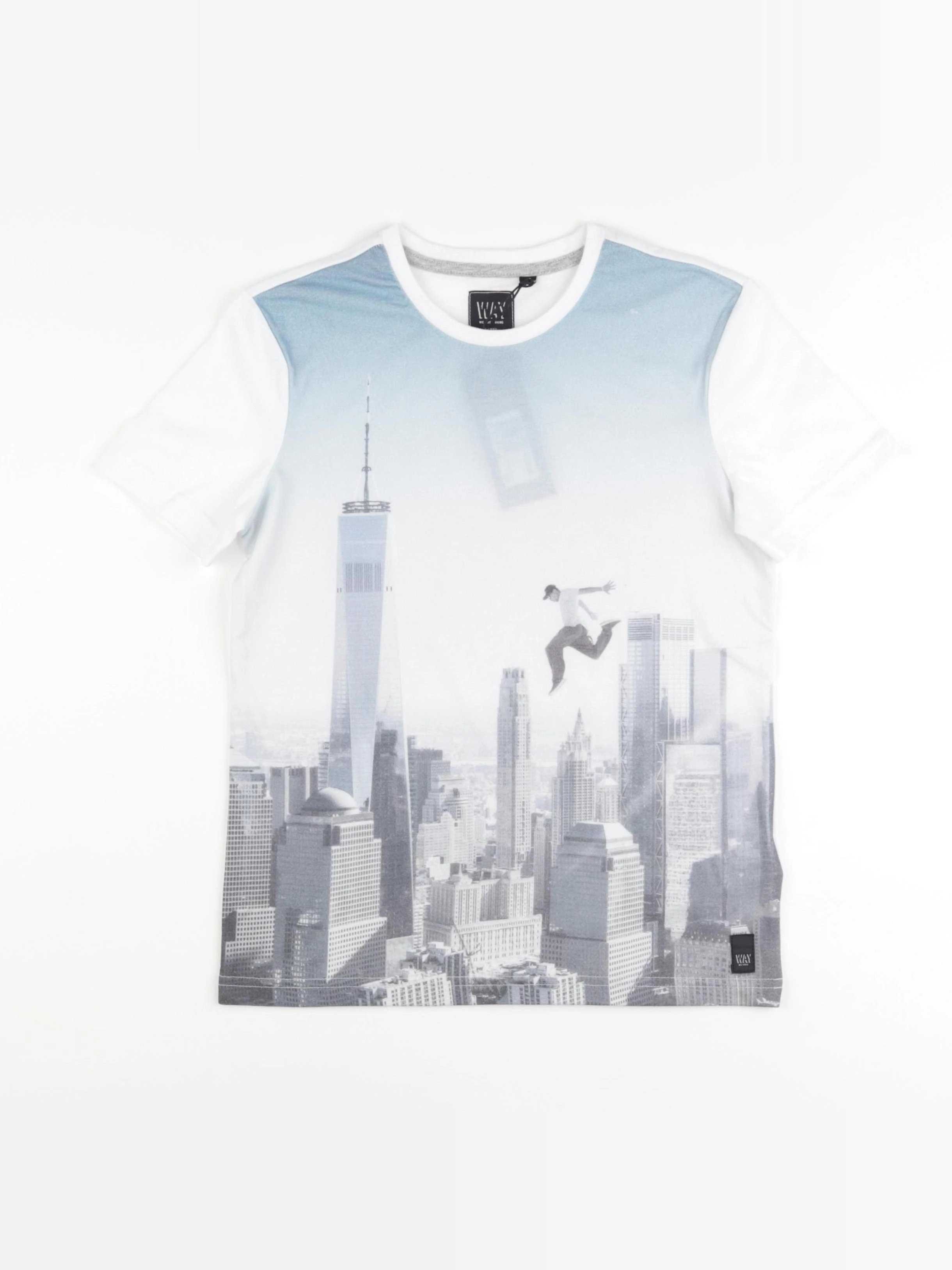 IKKS - tee-shirt blanc, gris - 10 ans