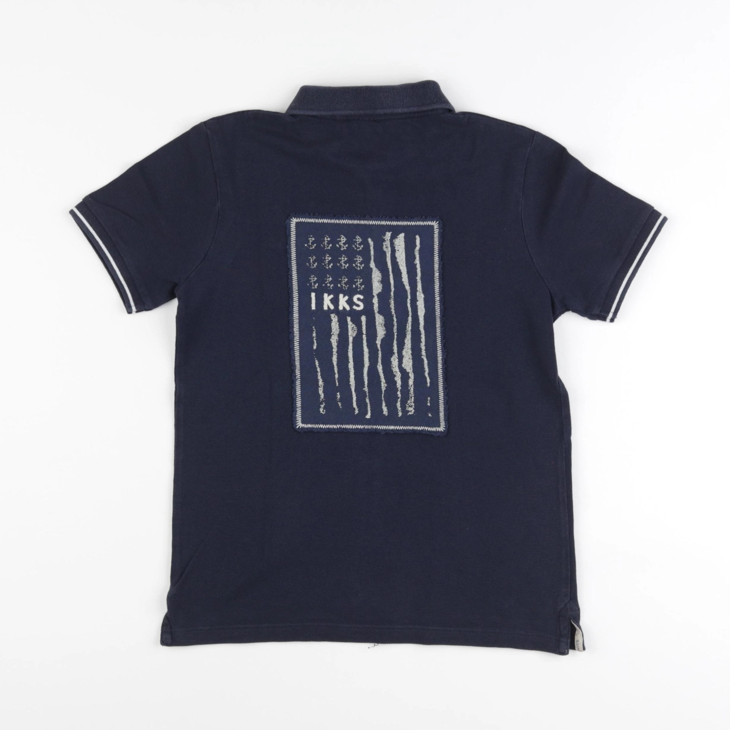IKKS - polo imprimé au dos bleu - 8 ans