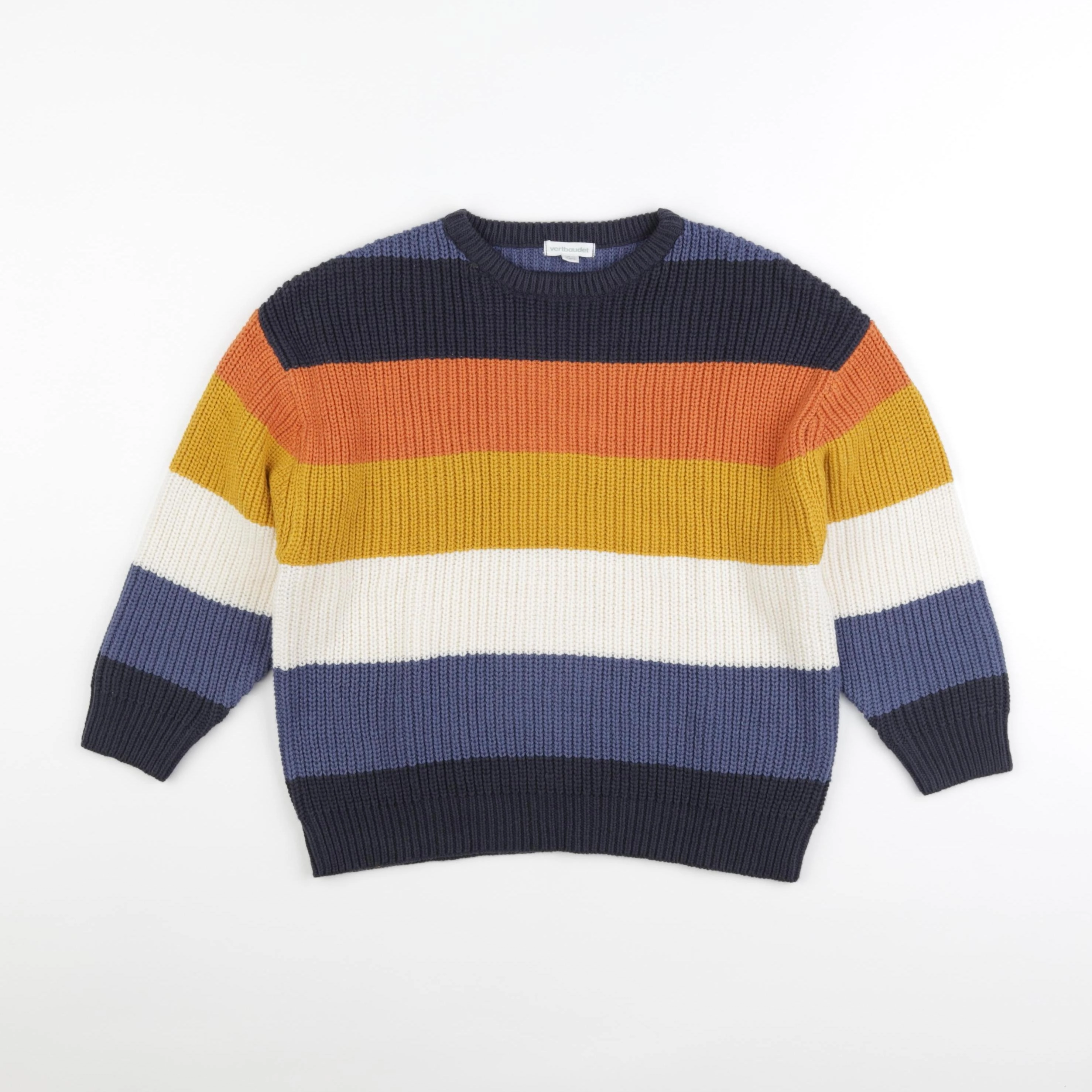Vertbaudet - pull multicolore - 8 ans