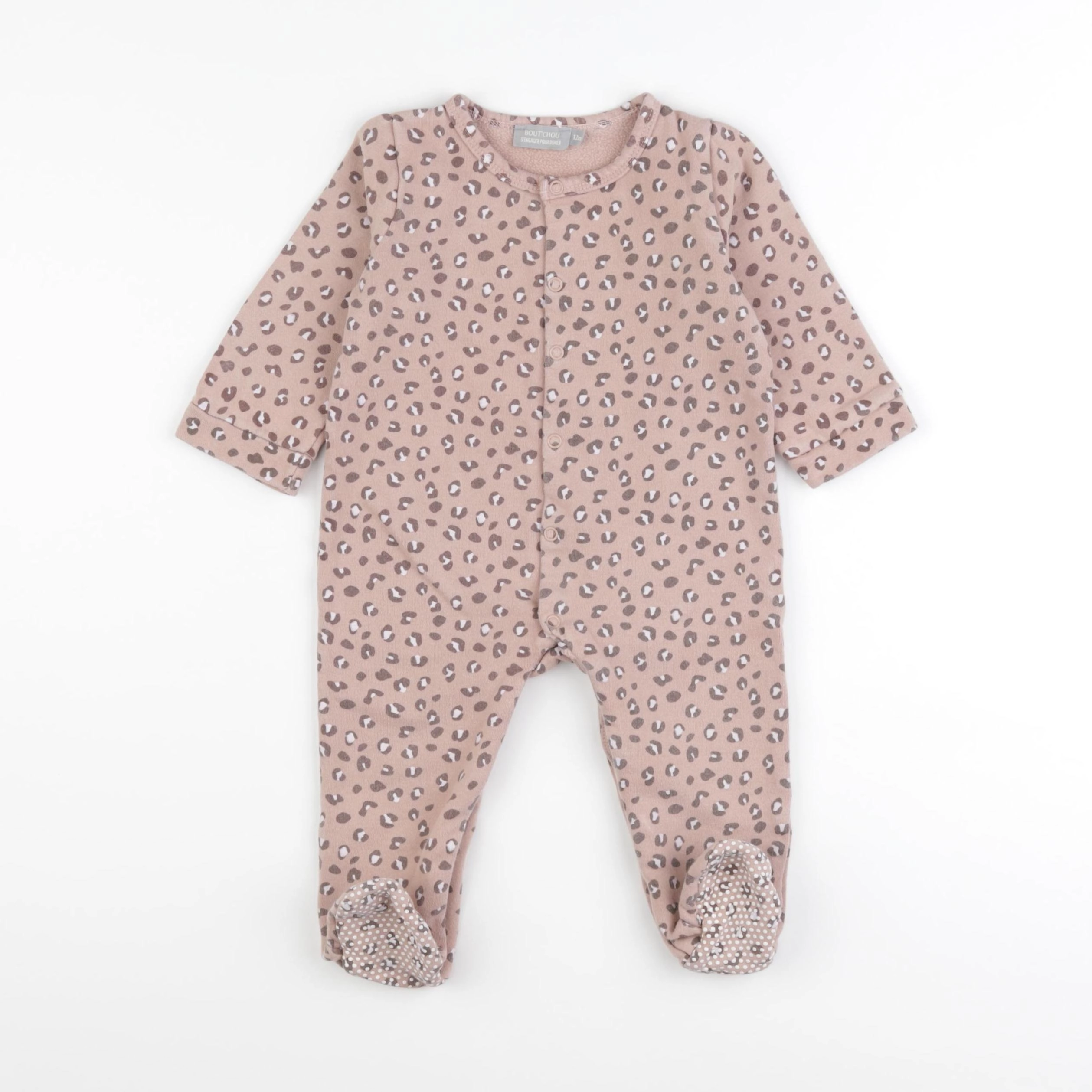 Boutchou - pyjama coton rose - 12 mois