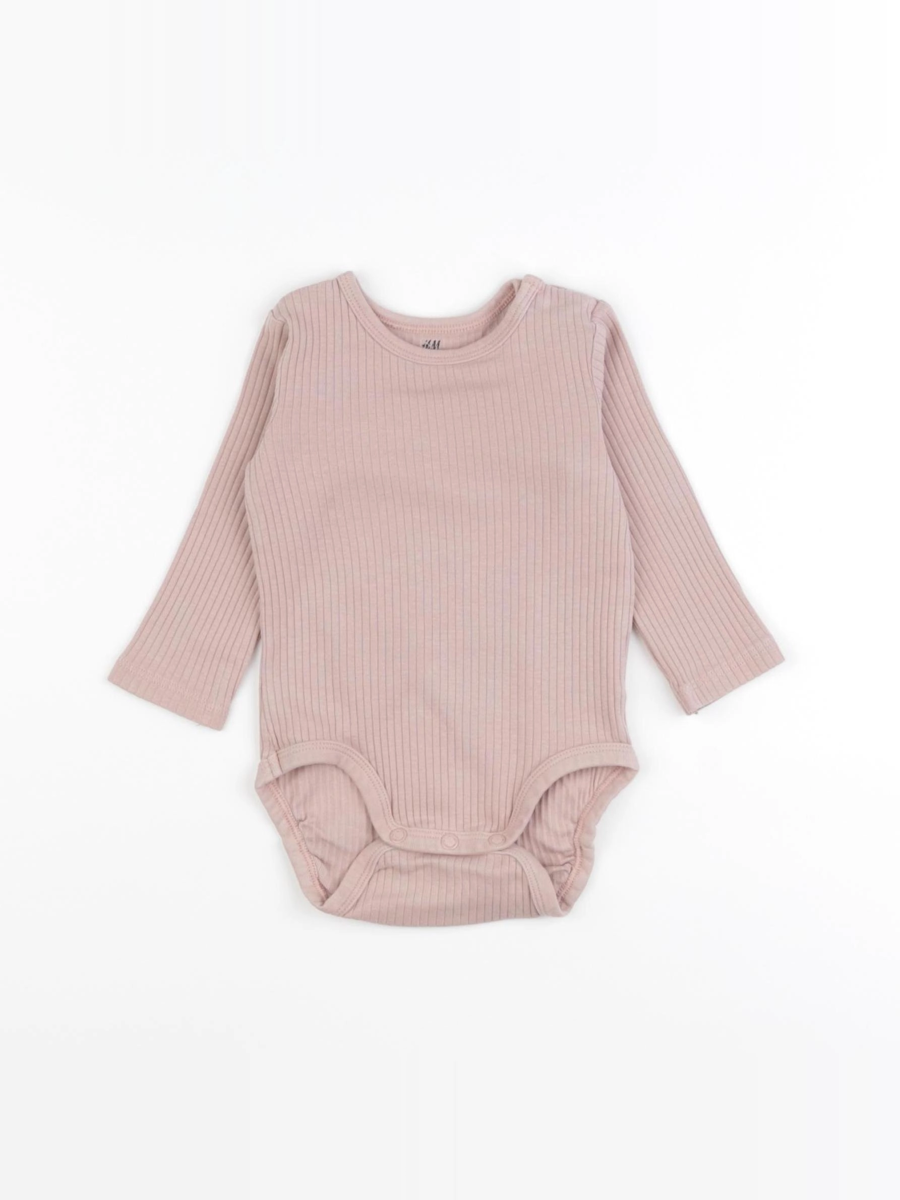 H&M - body rose - 6 mois