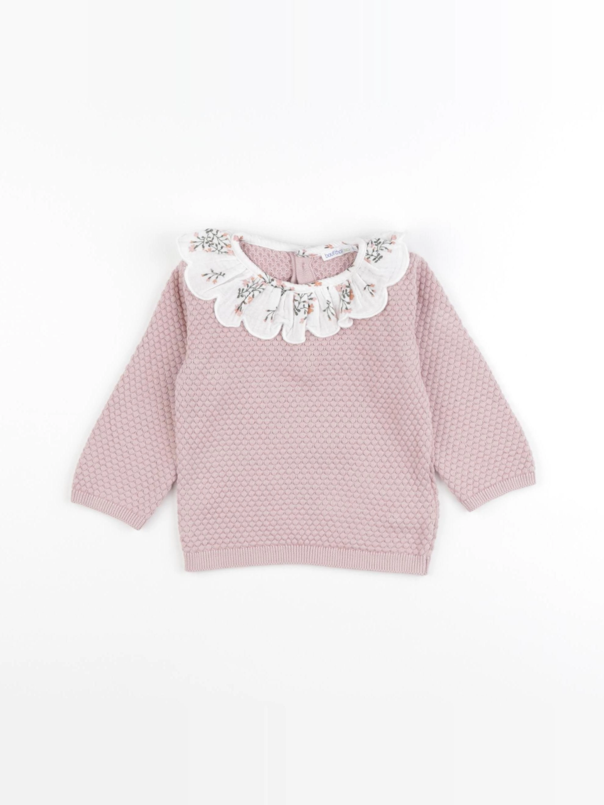 Boutchou - pull rose - 6 mois